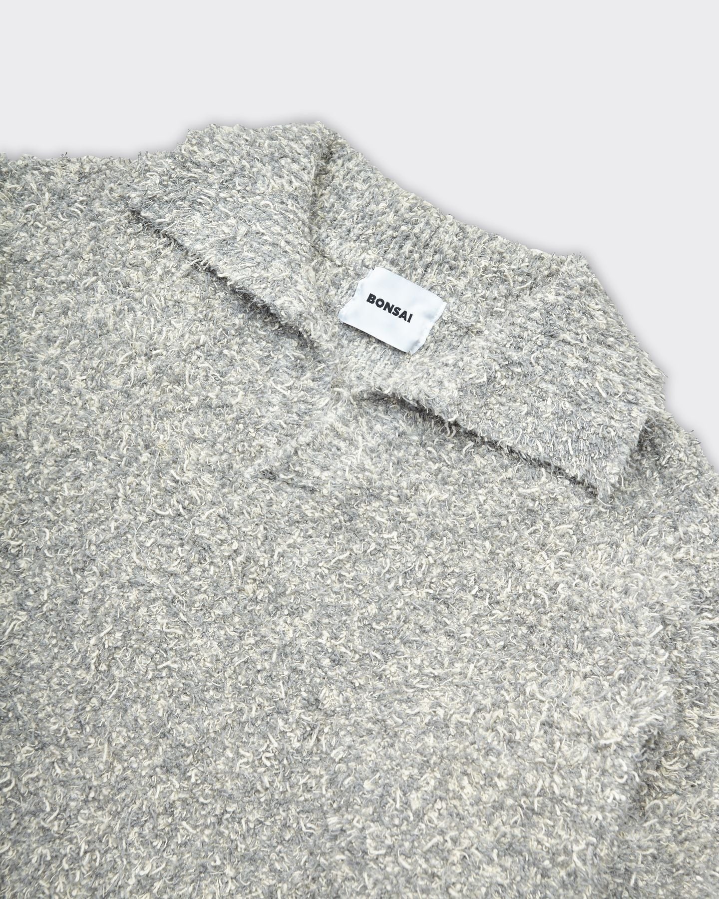 OVERSIZED KNIT Polo Grey