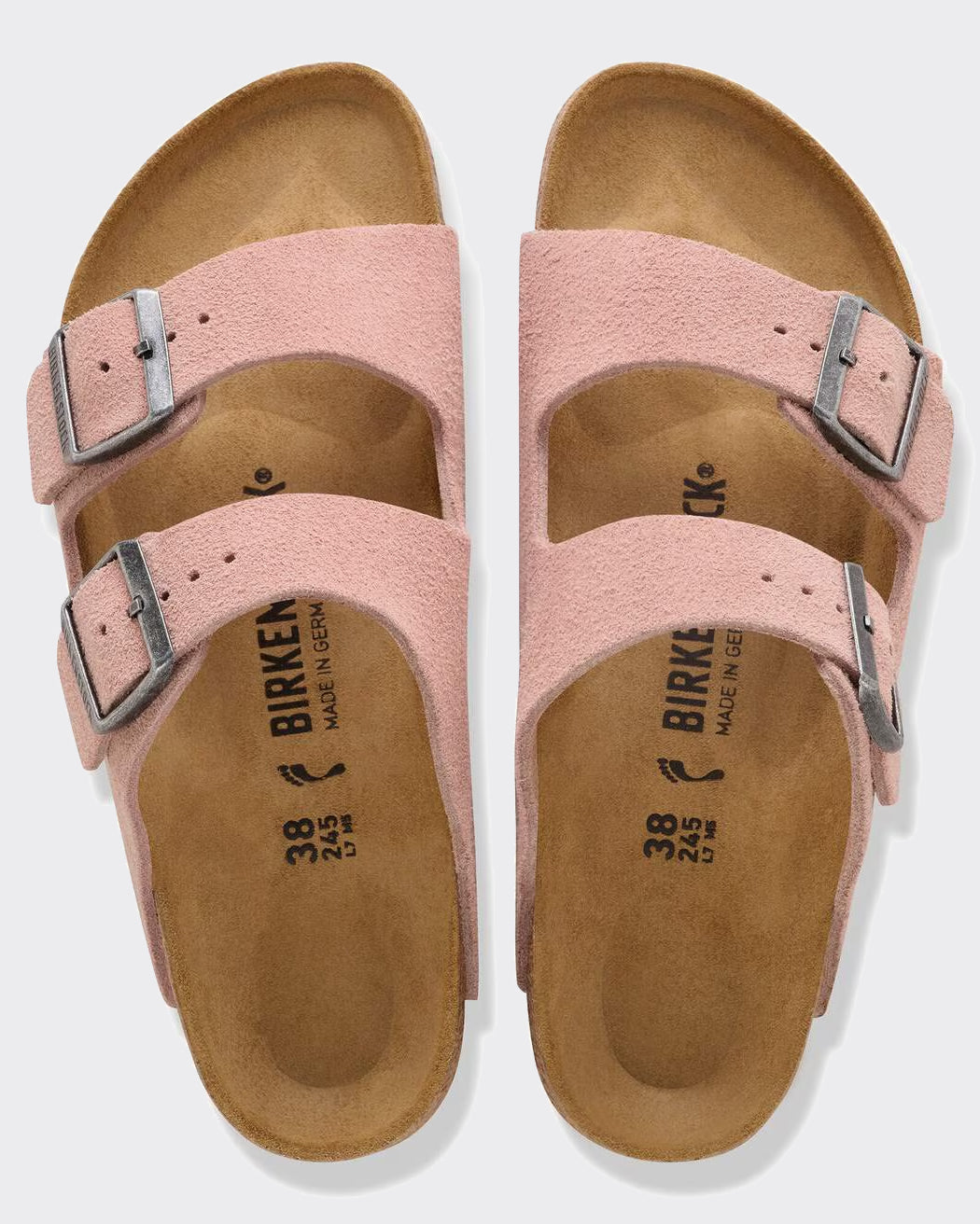 Arizona Suede Leather Pink Clay Slide