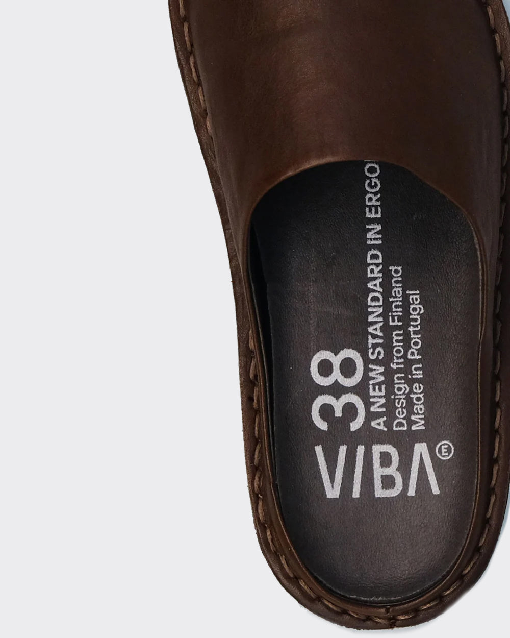 Ciabatta Roma Leather Cocoa Brown