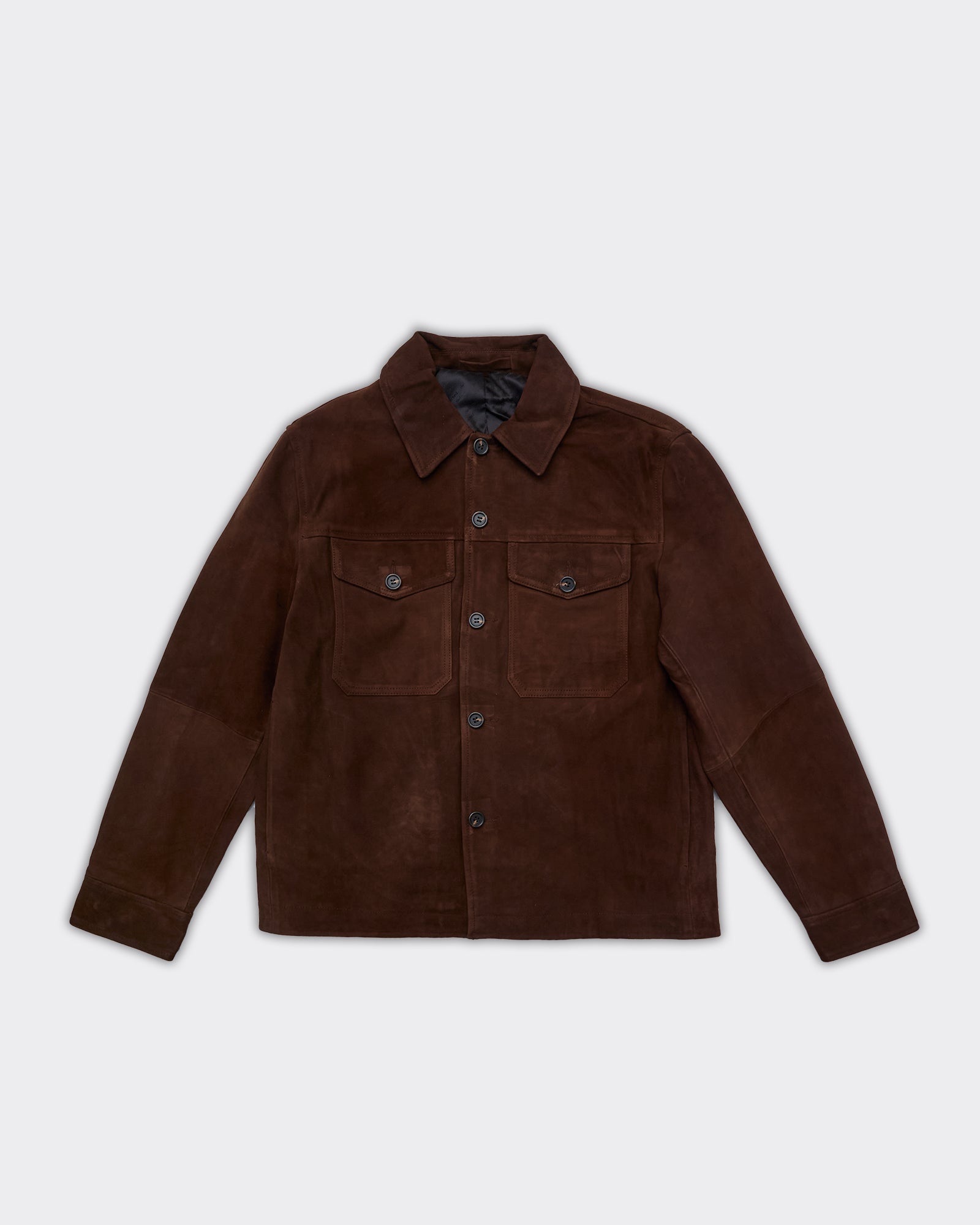 Giacca Thom Suede Overshirt Demitasse