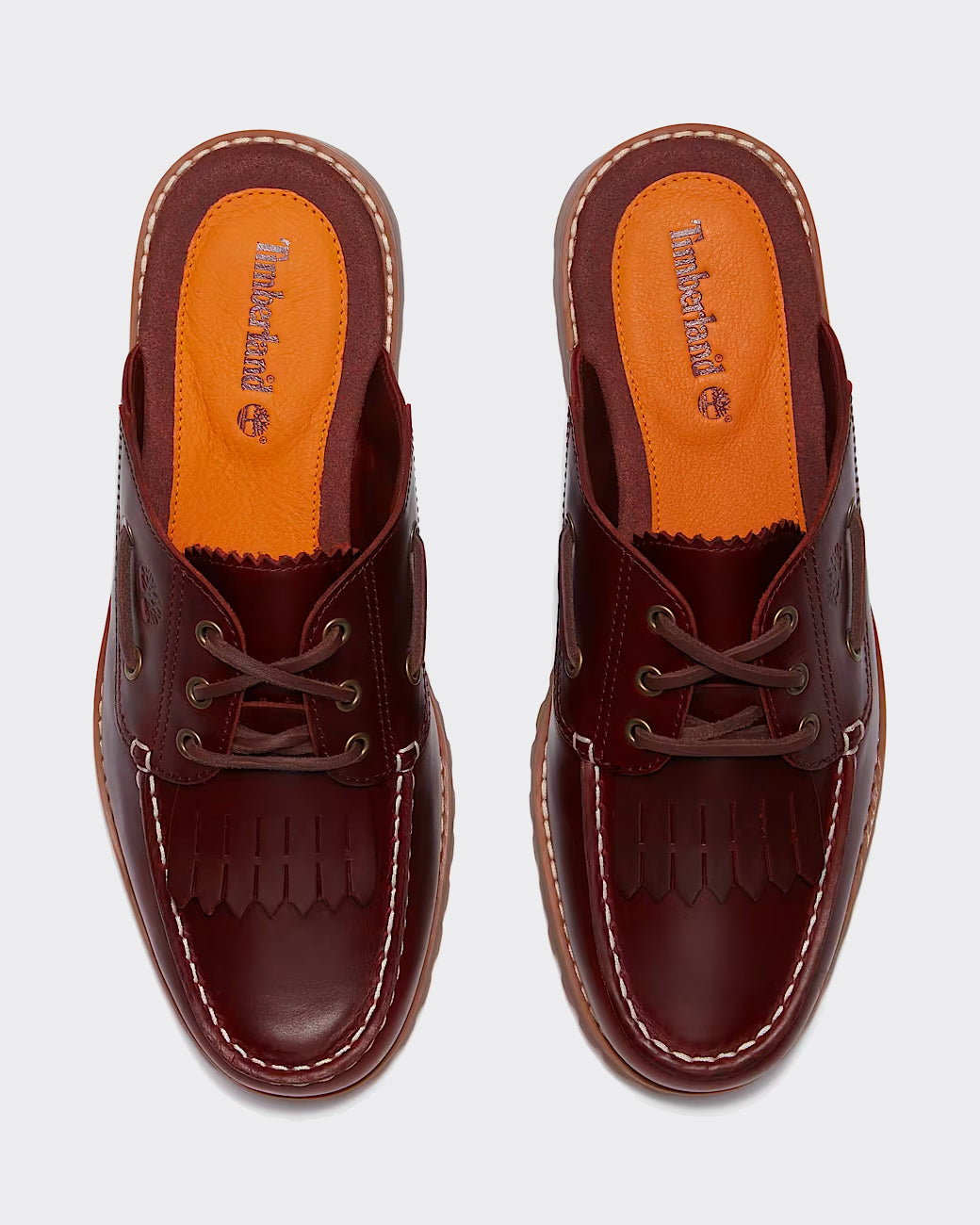 Authentic Full Grain Burgundy Mules