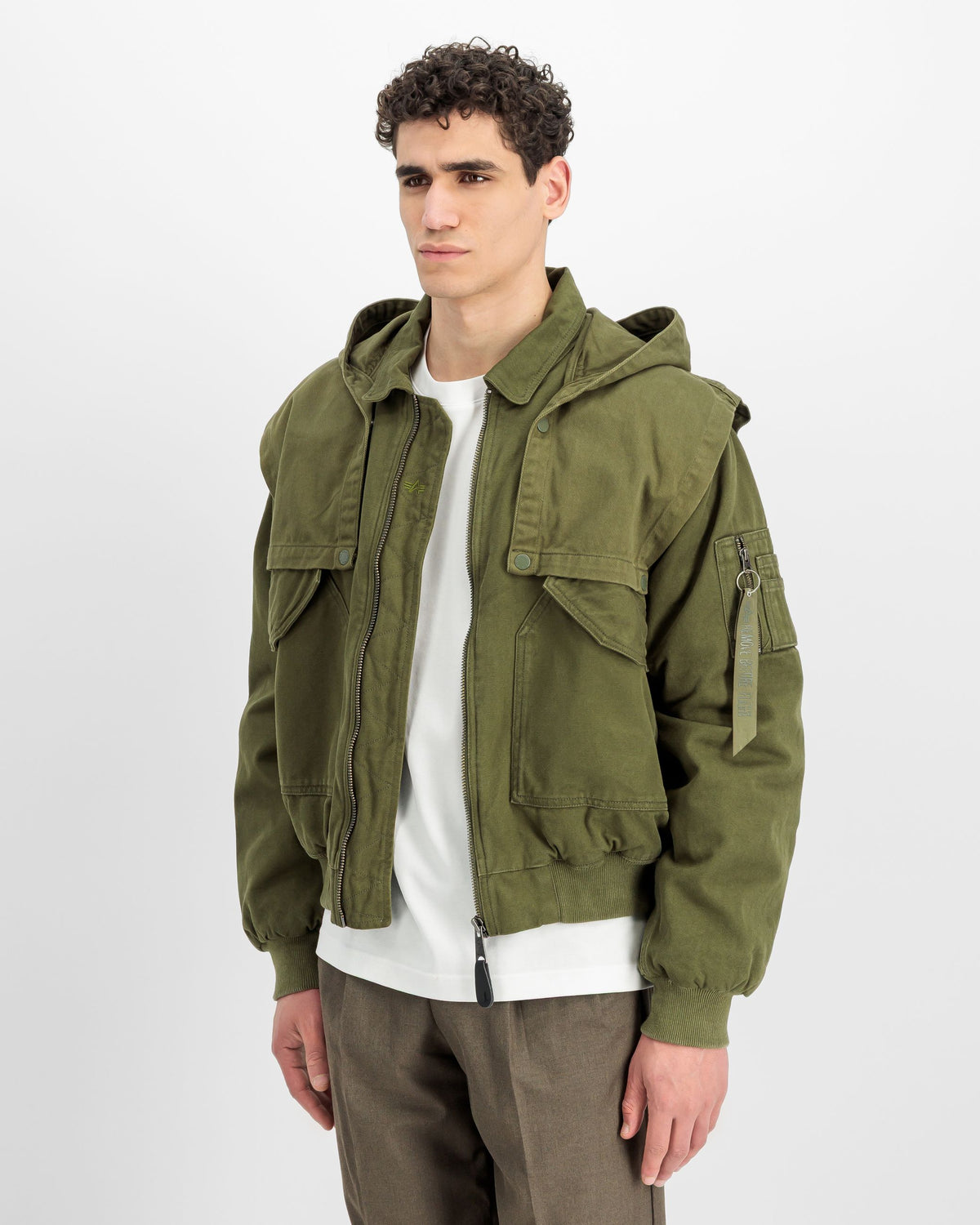 Bomber CWU-45/P D-Tec Hood Dark Olive