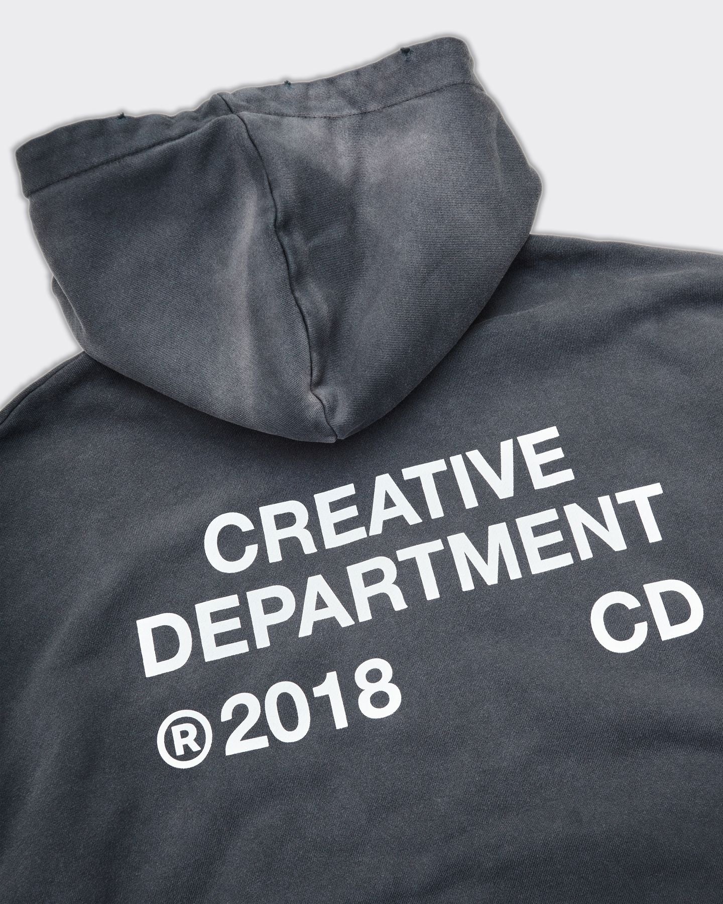 Felpa con Cappuccio ZIP CREATIVE DPT FADED BLACK