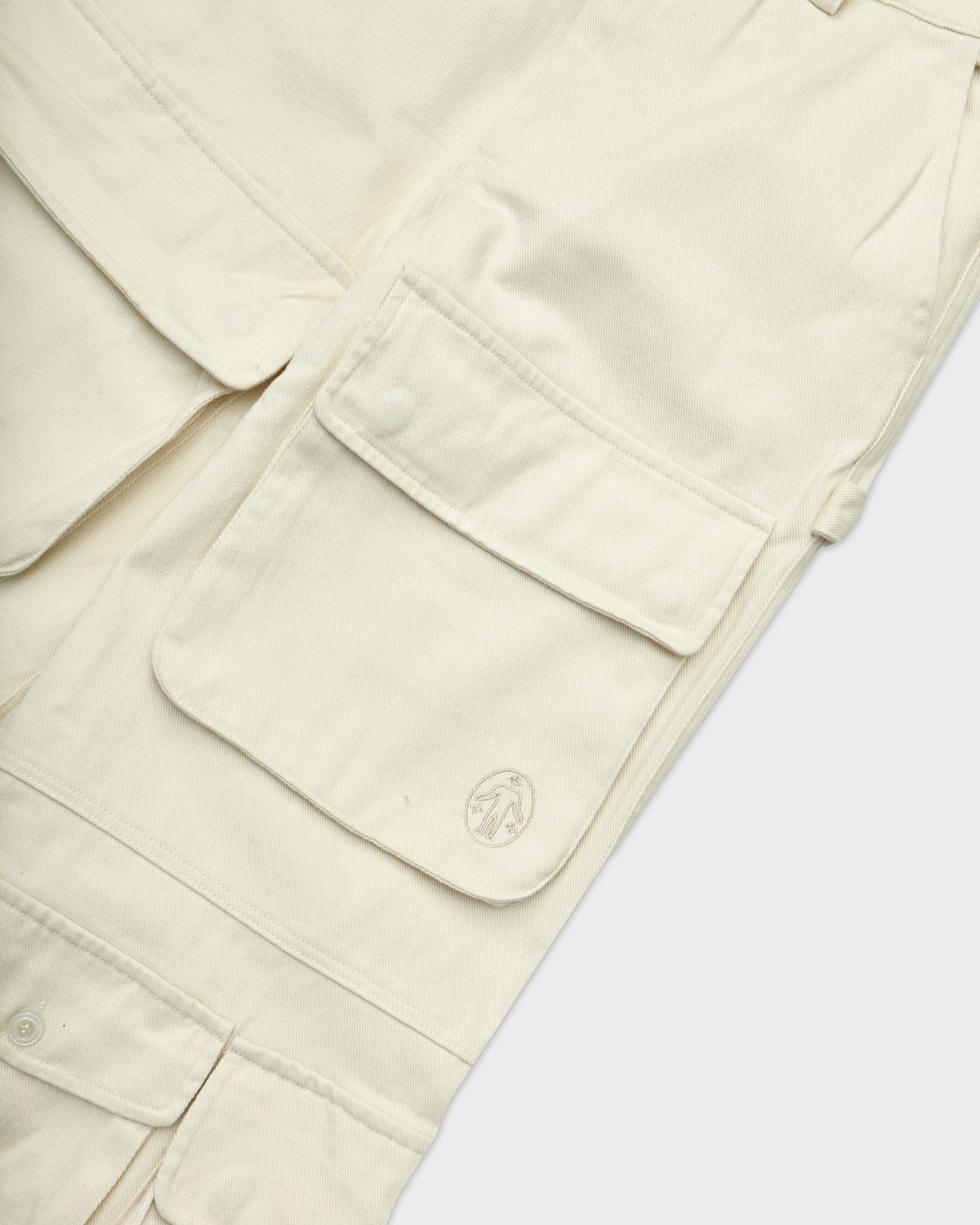 Cargo Wide Cream Trousers