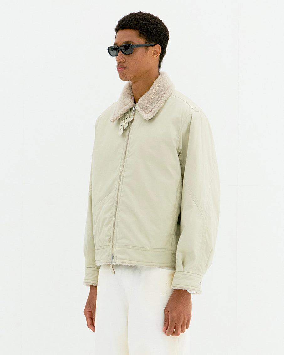 Giacca Fur Lined Cotton B-3 Natural