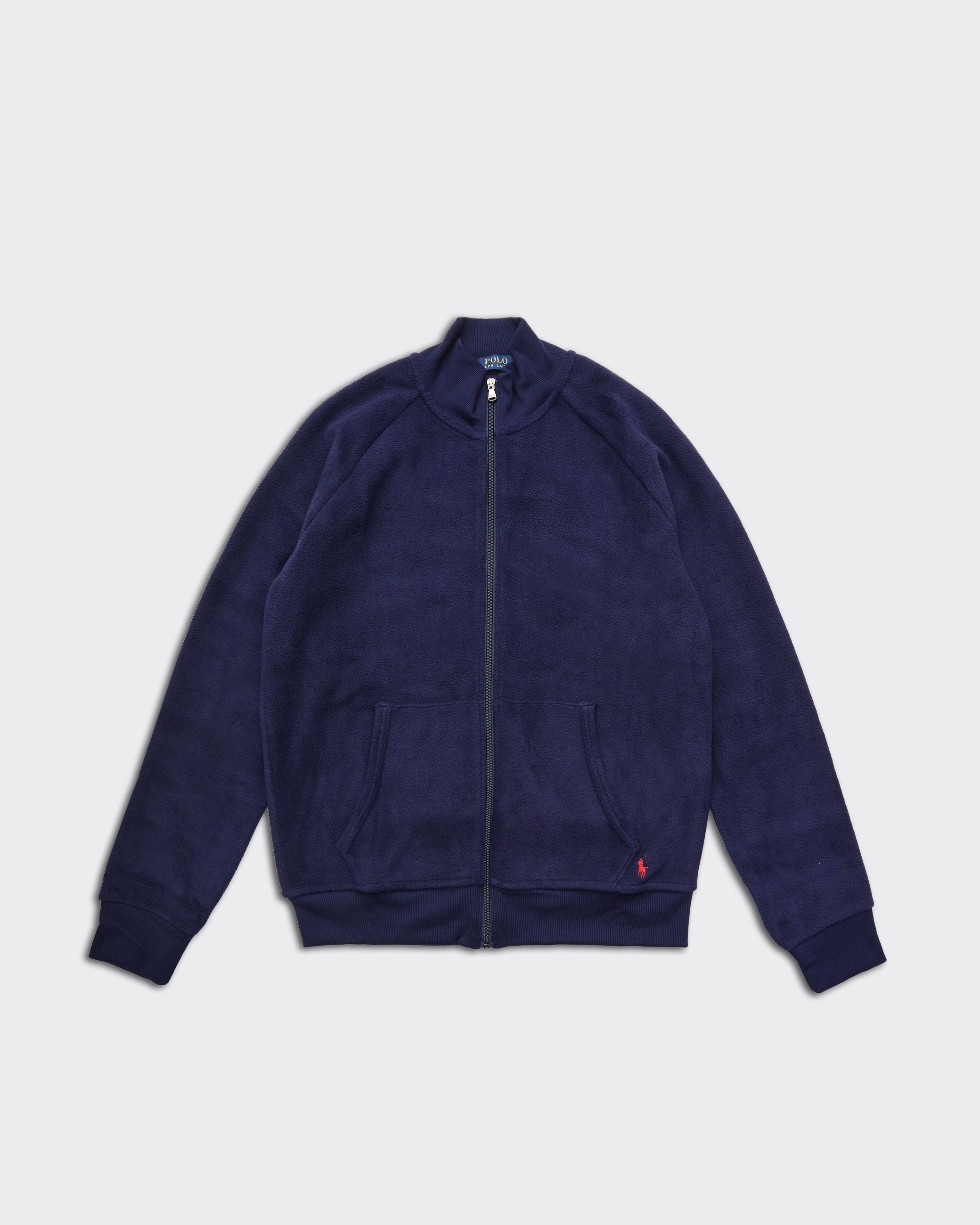 Felpa MOCK Zip Blu Navy