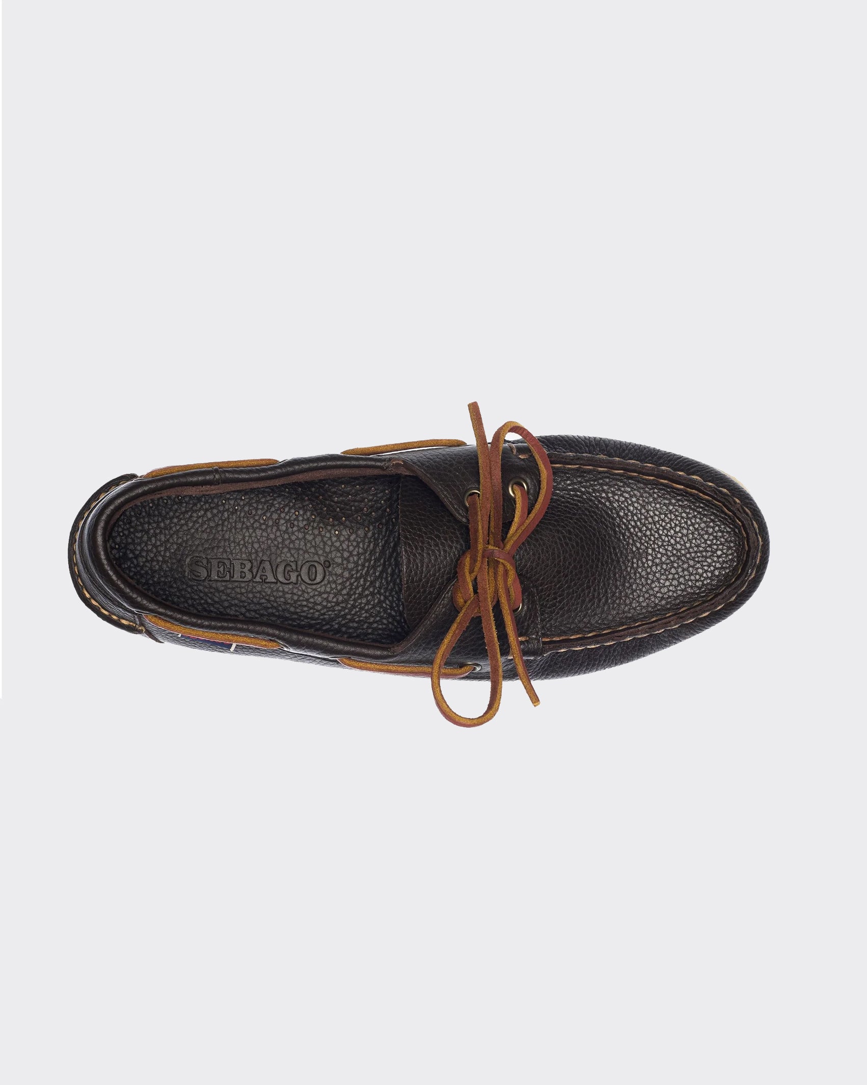 Scarpa Da Barca Portland Martellato Dark Brown