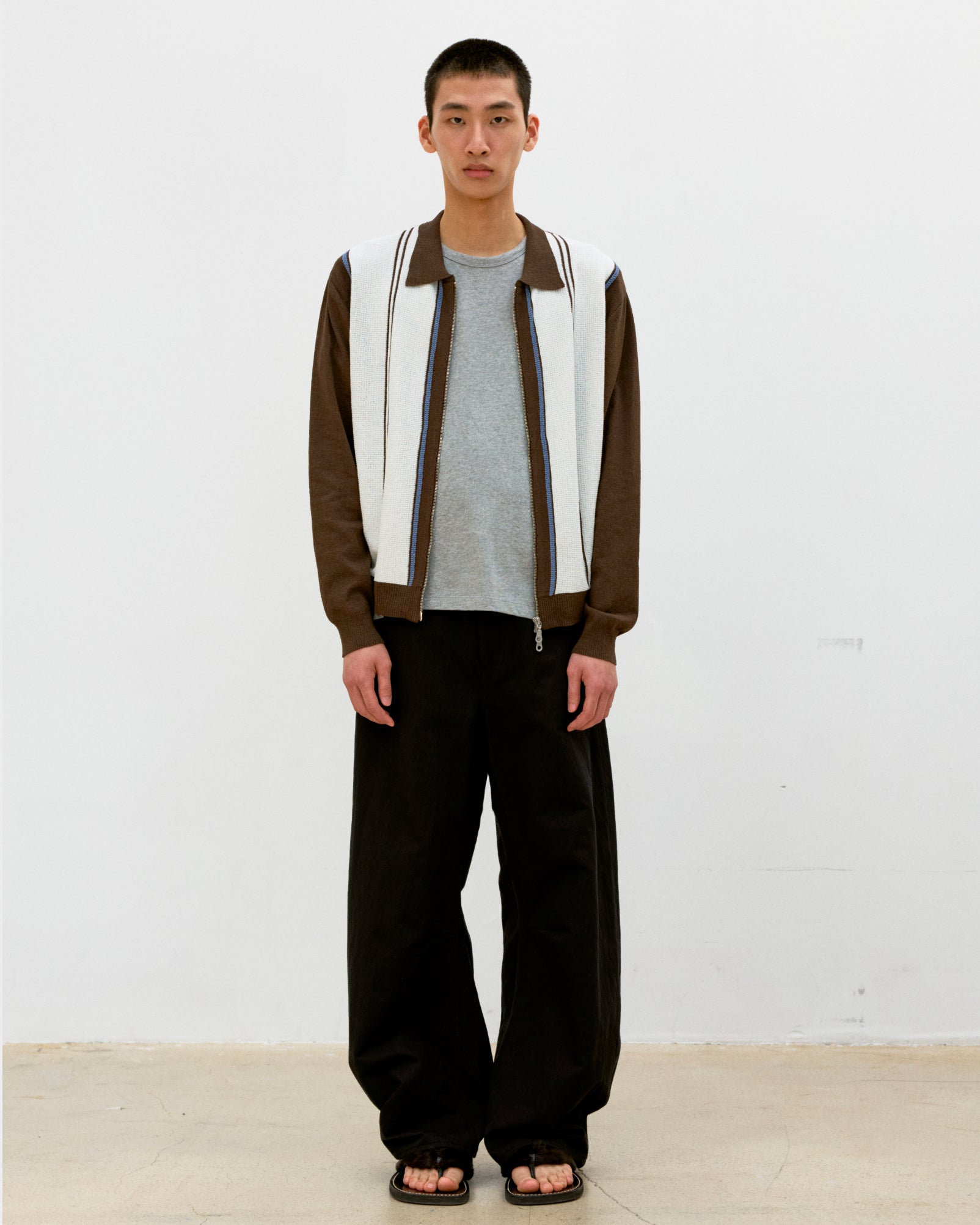 Pantalone Deep Curved Cotton Blend Nero