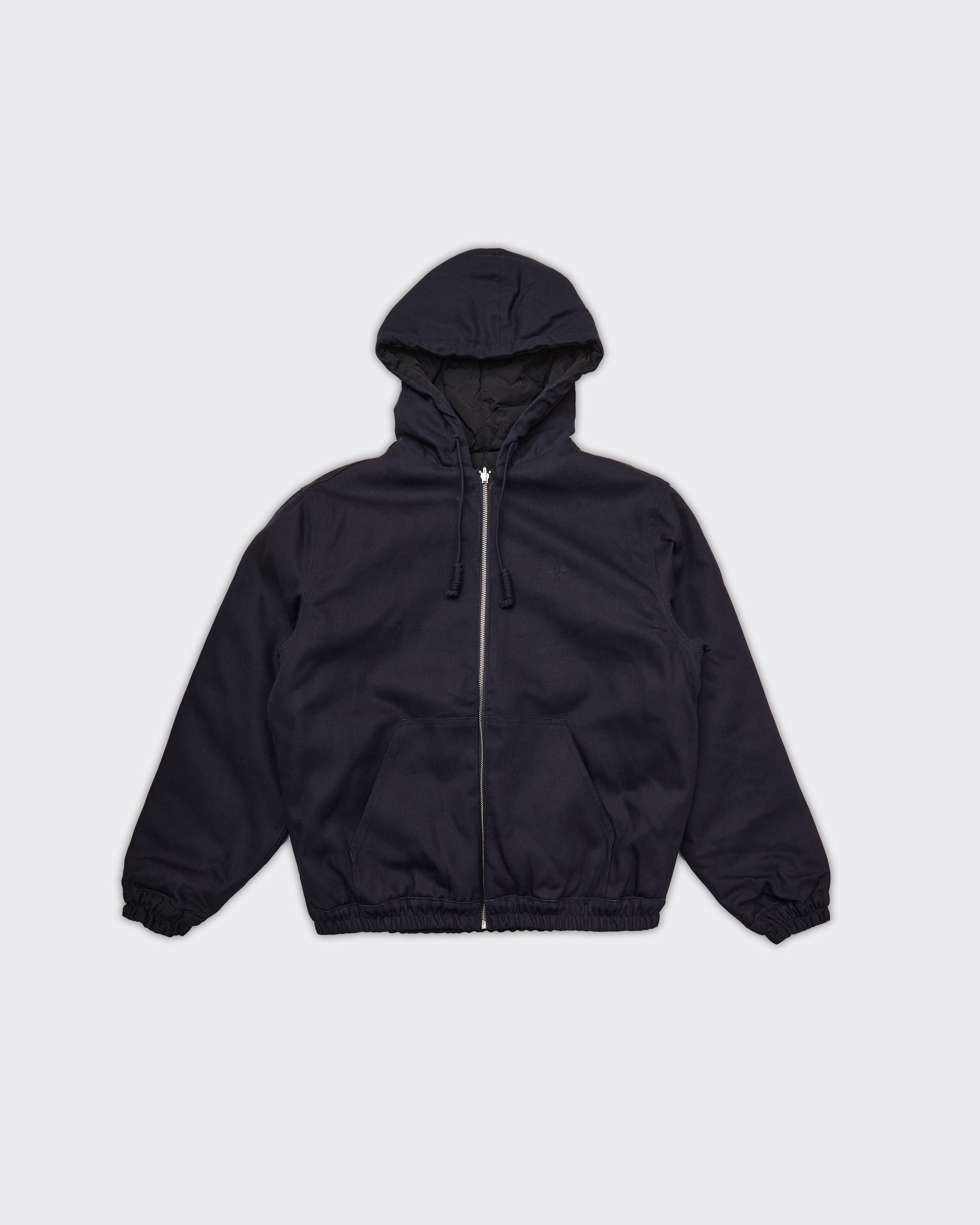 Navy Hooded Reversible Jacket