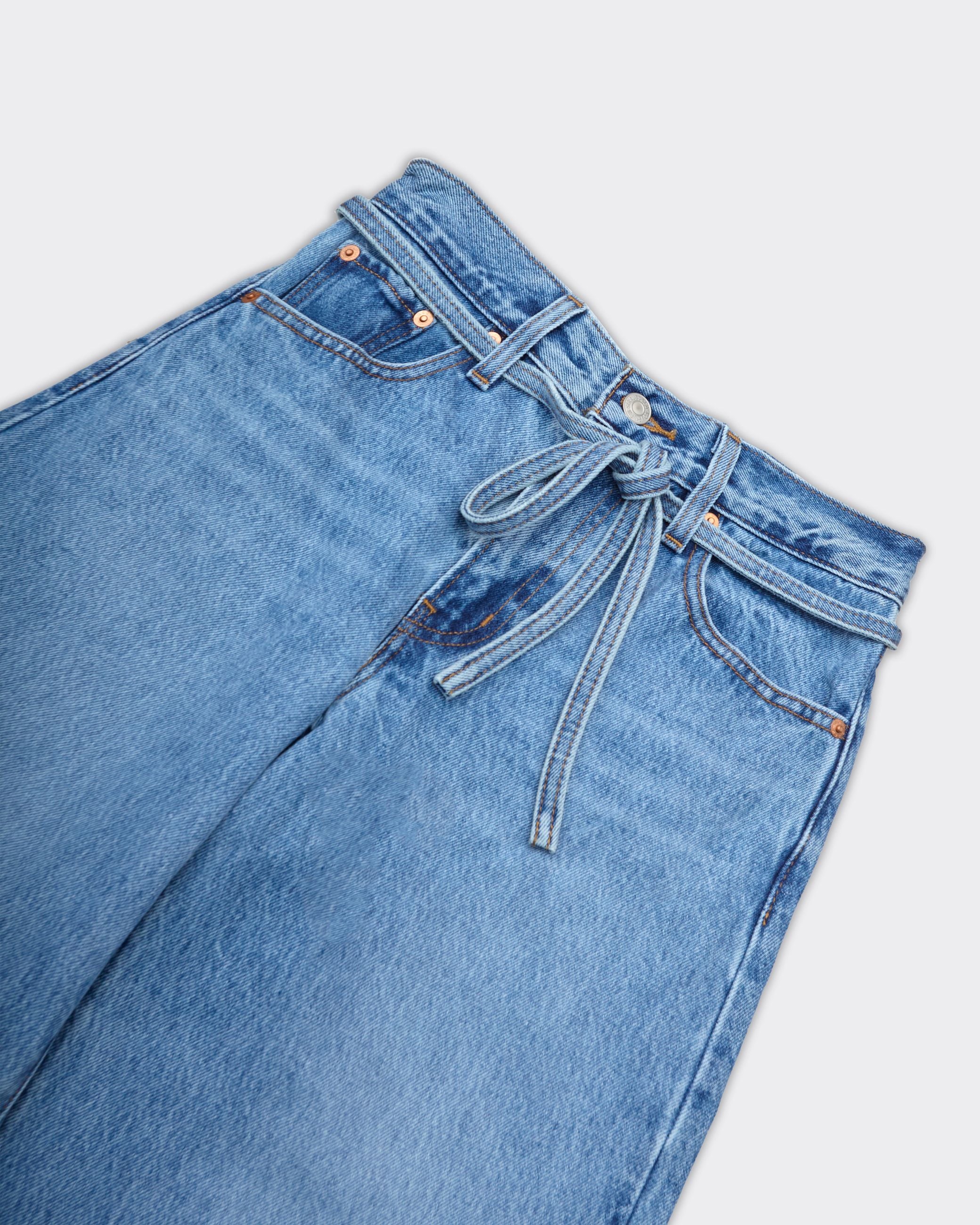 Jeans Woman XL Straight Baggy Thanks Friend Med Indigo