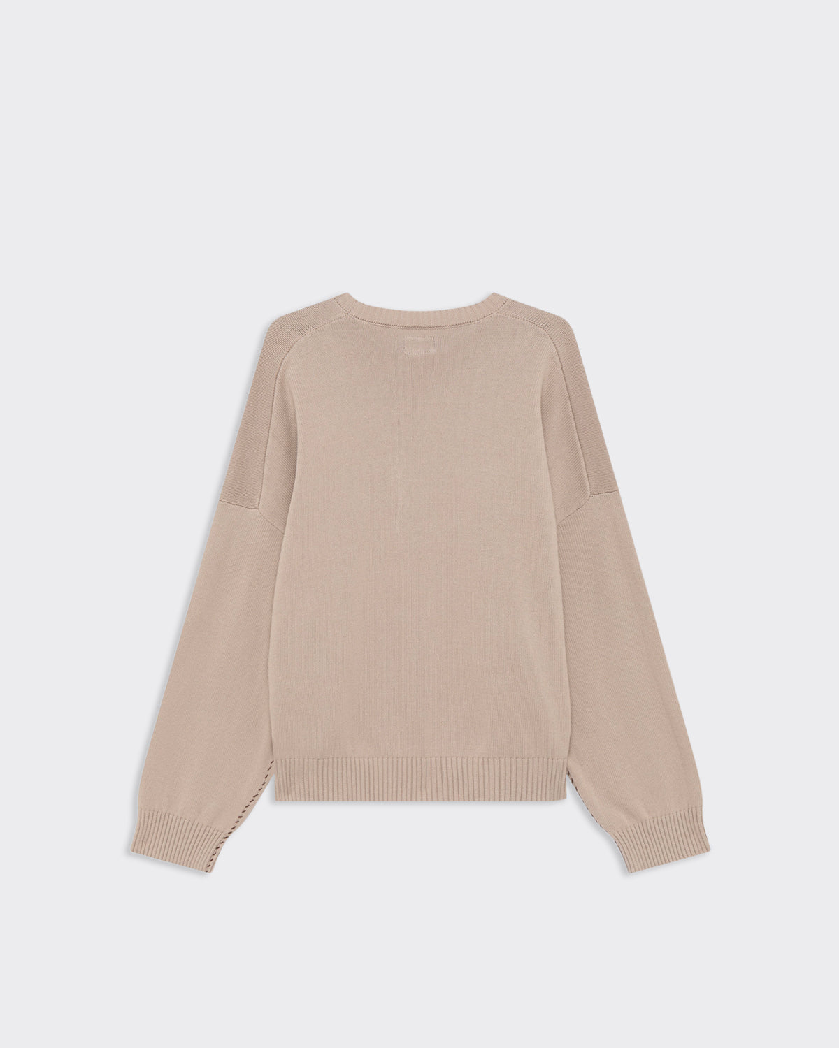 Maglione Crewneck Fray Stone/Walnut