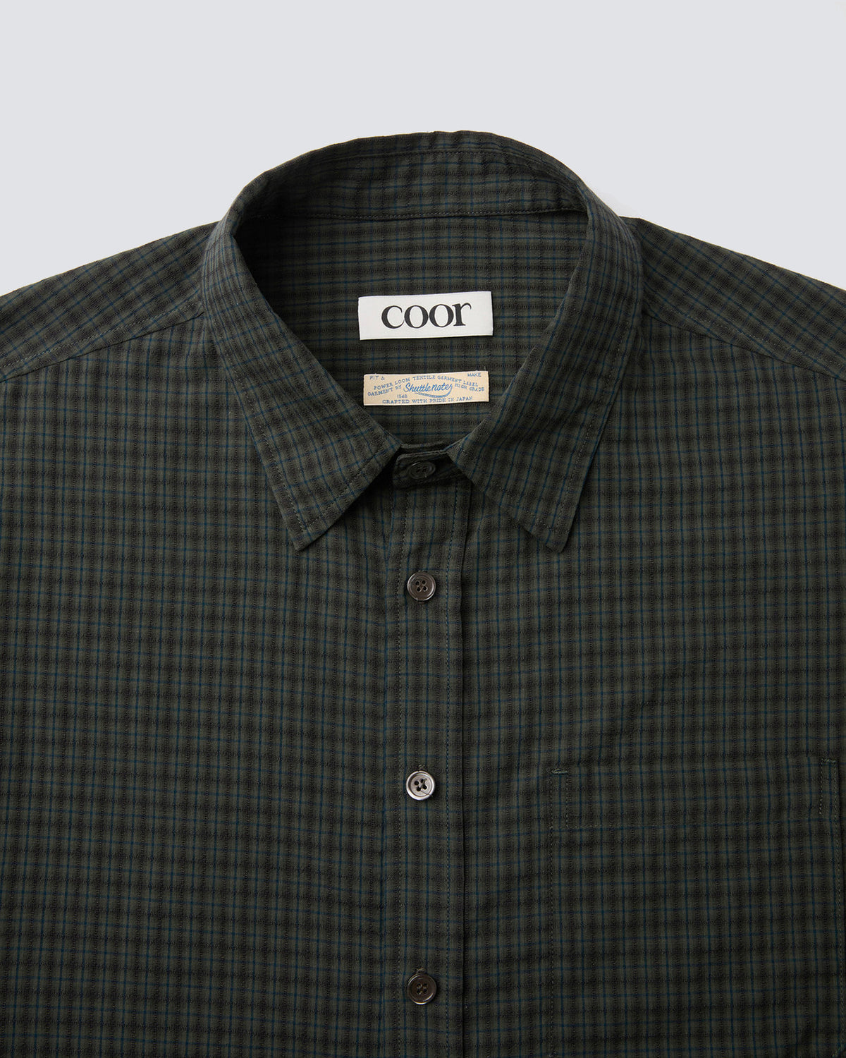Camicia Seersucker Verde