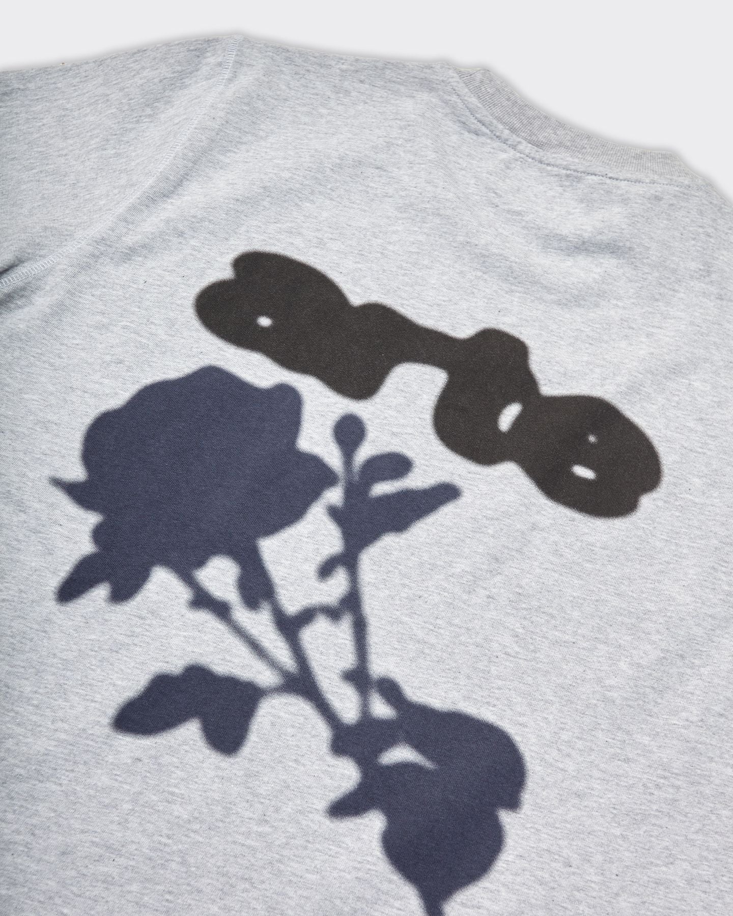 T-Shirt Blur Flower Grigia