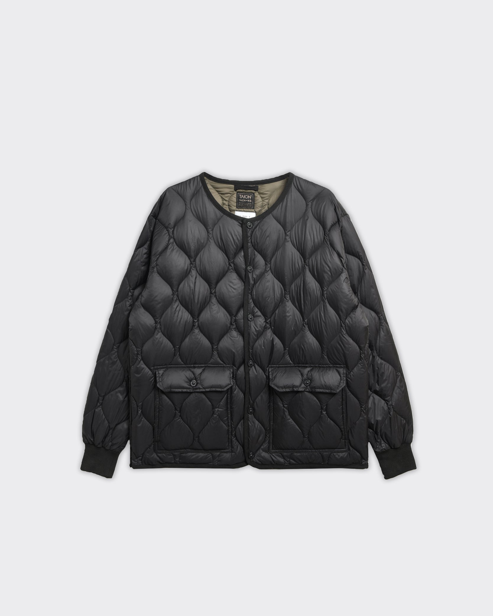 Giacca Crewneck Military Oversize Nera
