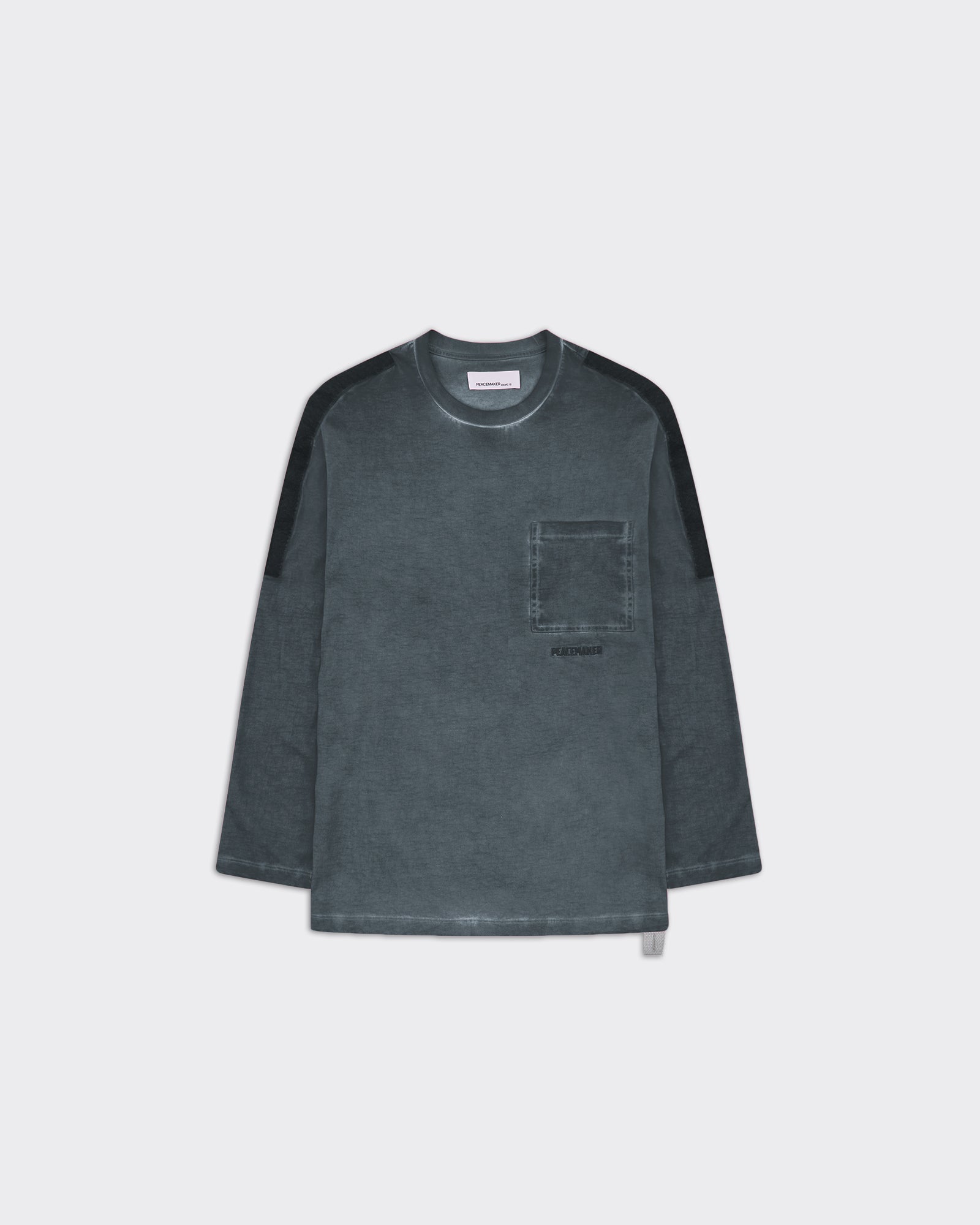 Longsleeve Velcro Applique Light Grey