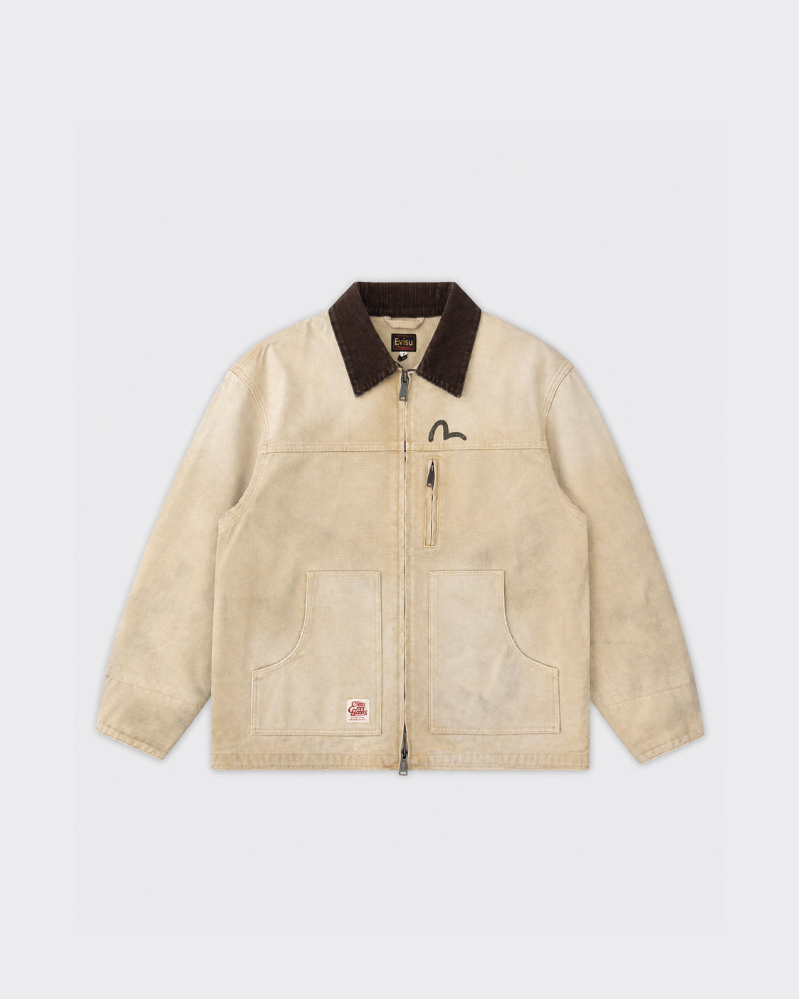 Giacca Canvas Vintage Coverall Beige