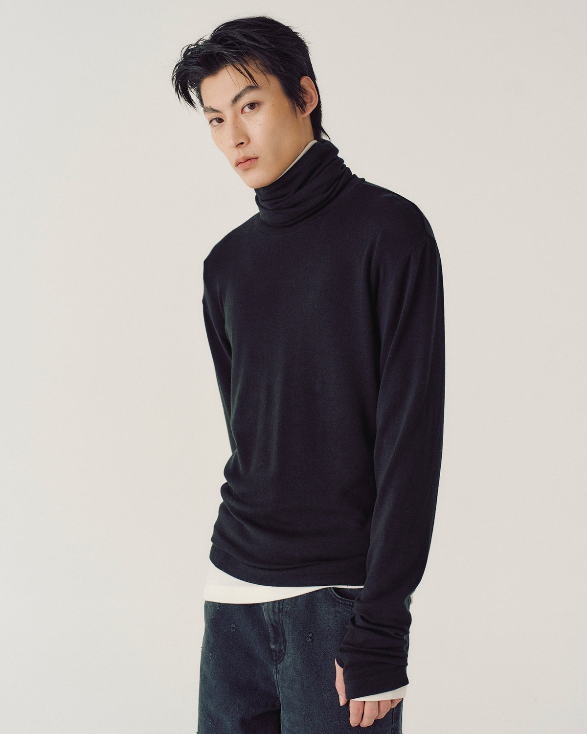 Maglia Liminal Turtleneck Nero