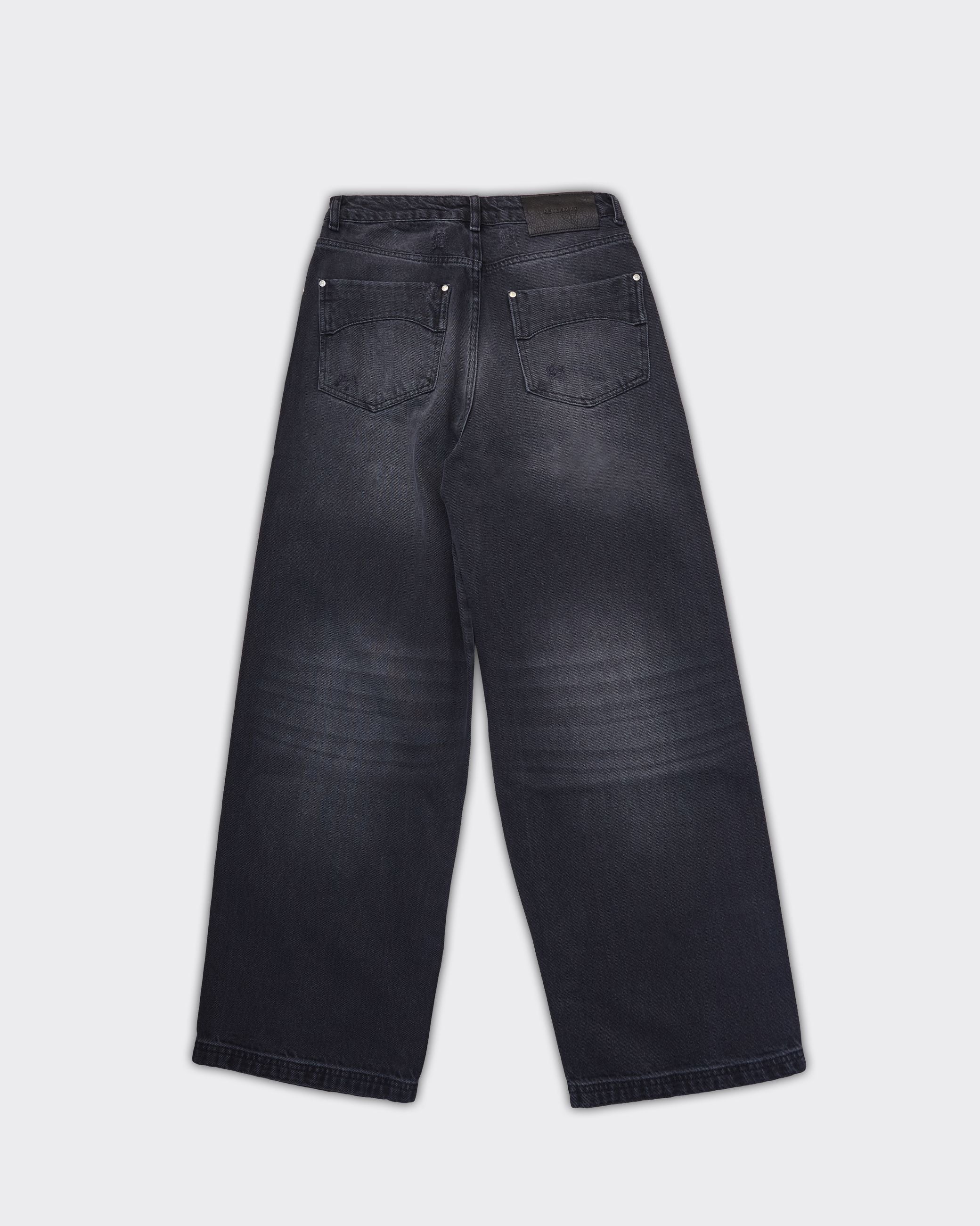 Jeans Essential Baggy Denim Washed Black