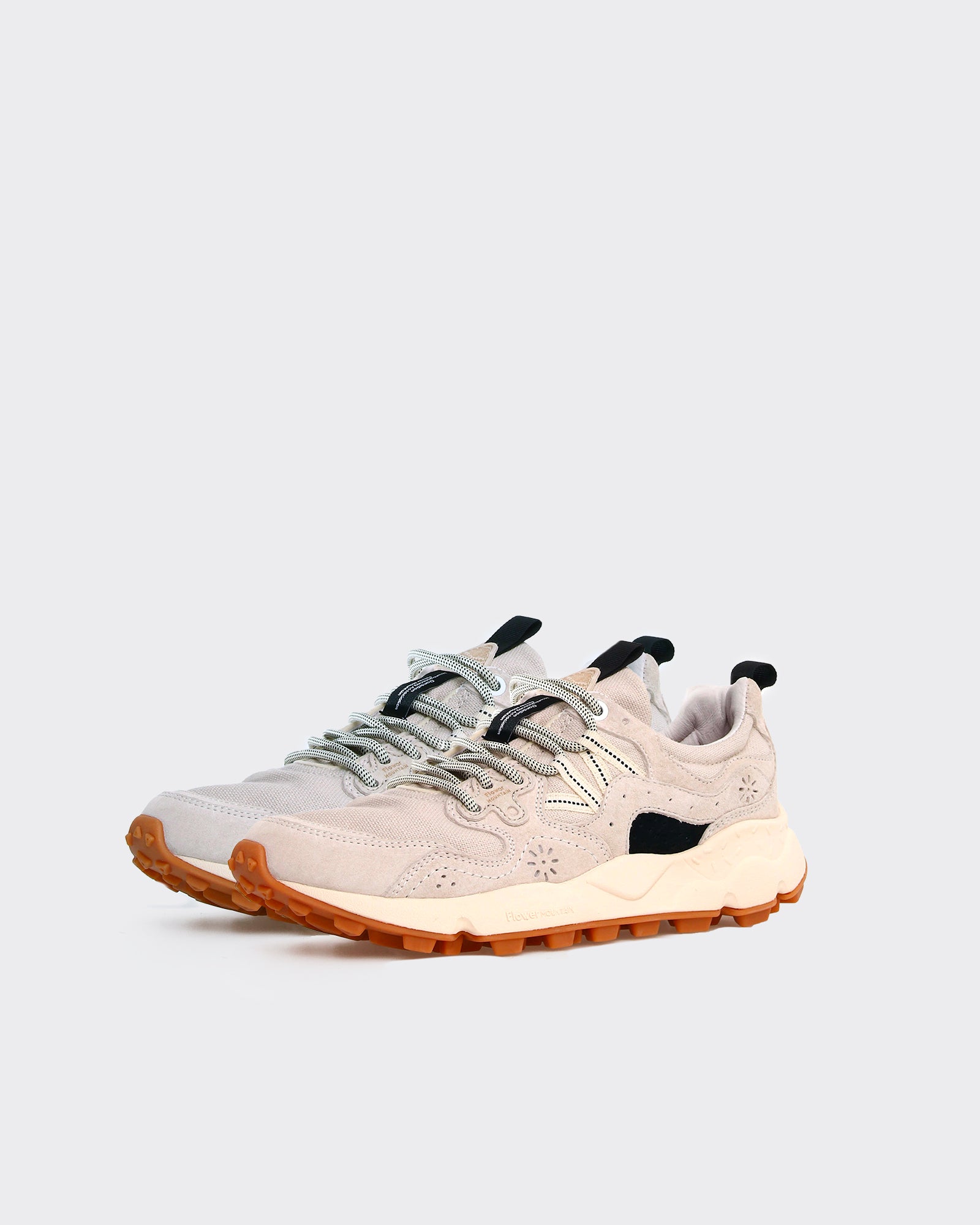 Sneakers Yamano 3 Suede-Cotton Cloth Beige