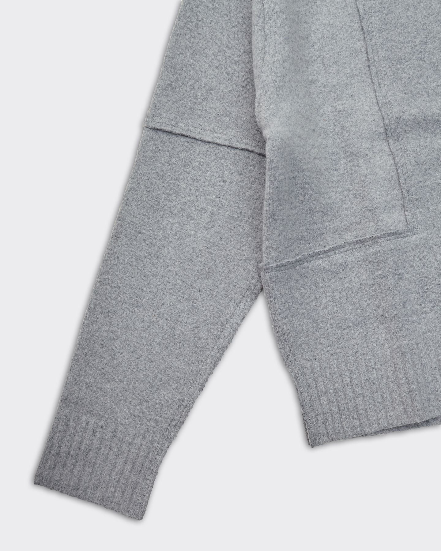 Knit Construct Sweater Grey