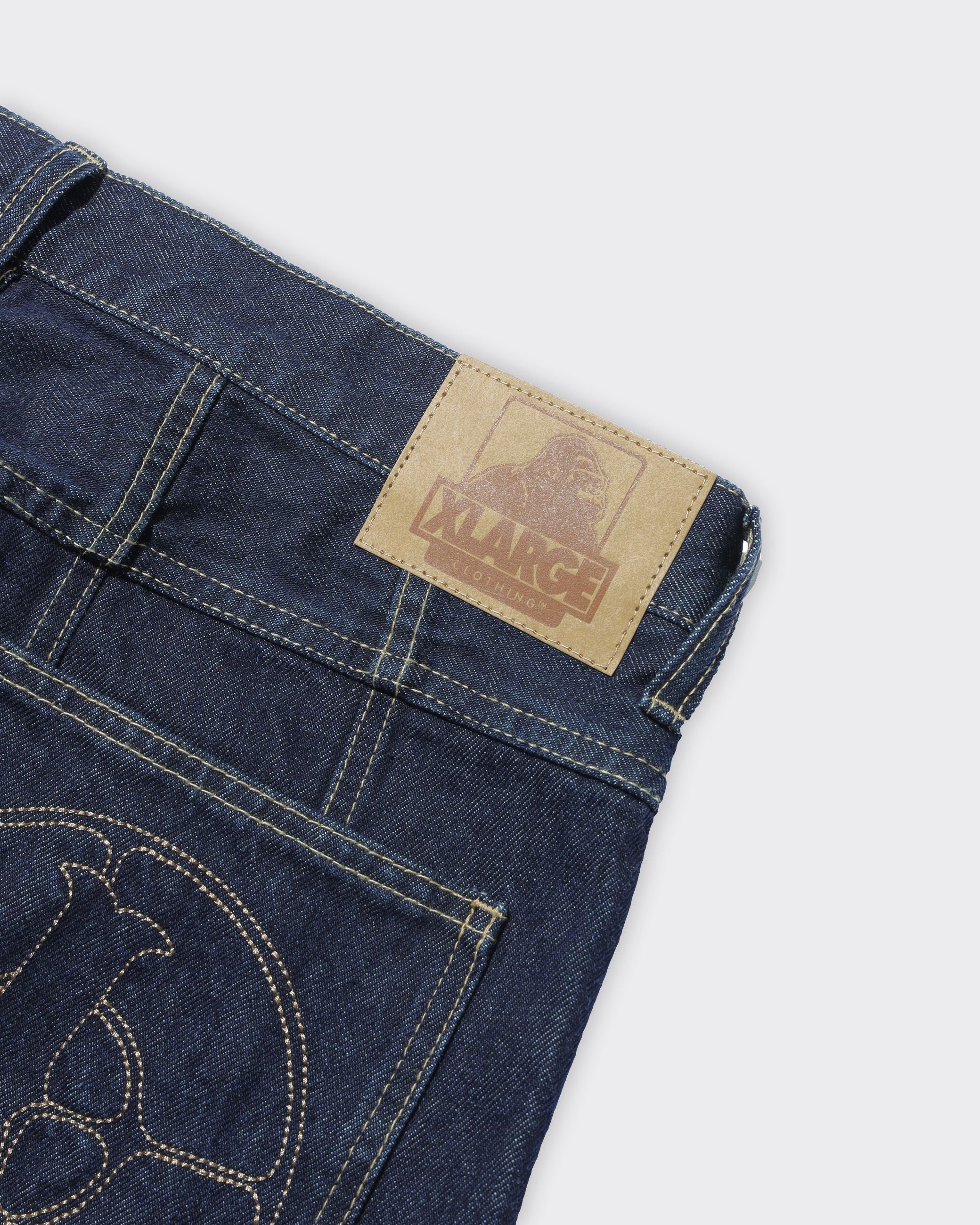 Jeans XL Embroidery Denim Indigo