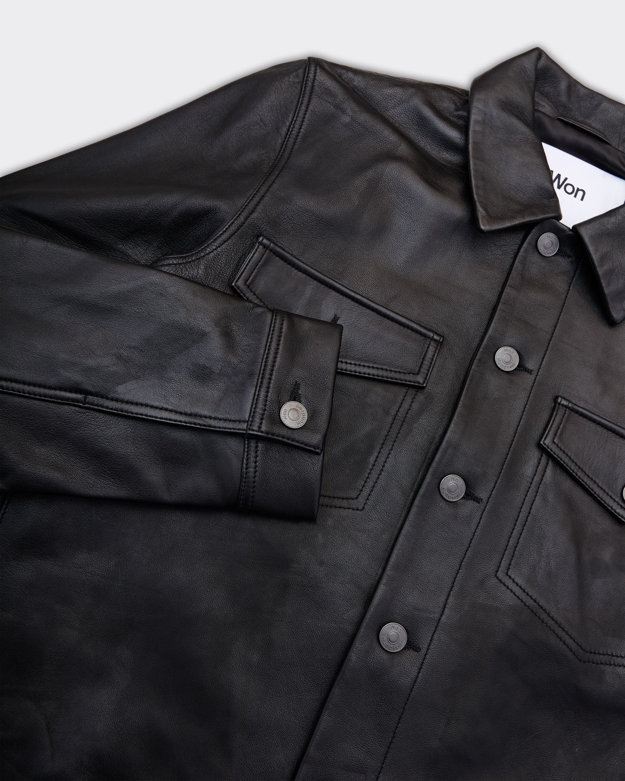 Clayton Leather Jacket Black