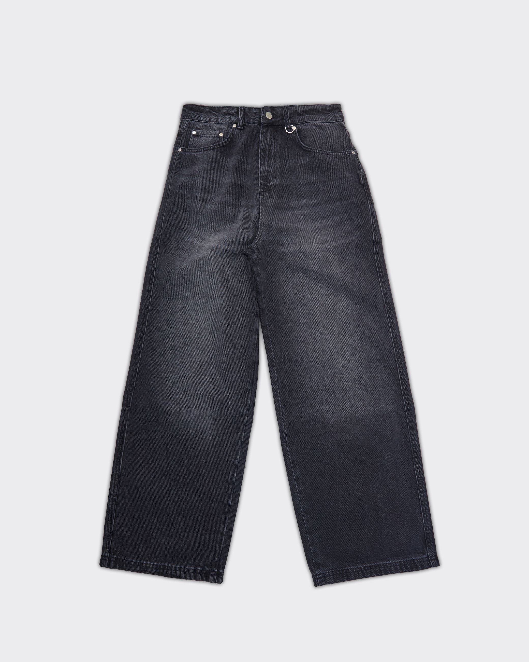 Jeans Essential Baggy Denim Washed Black