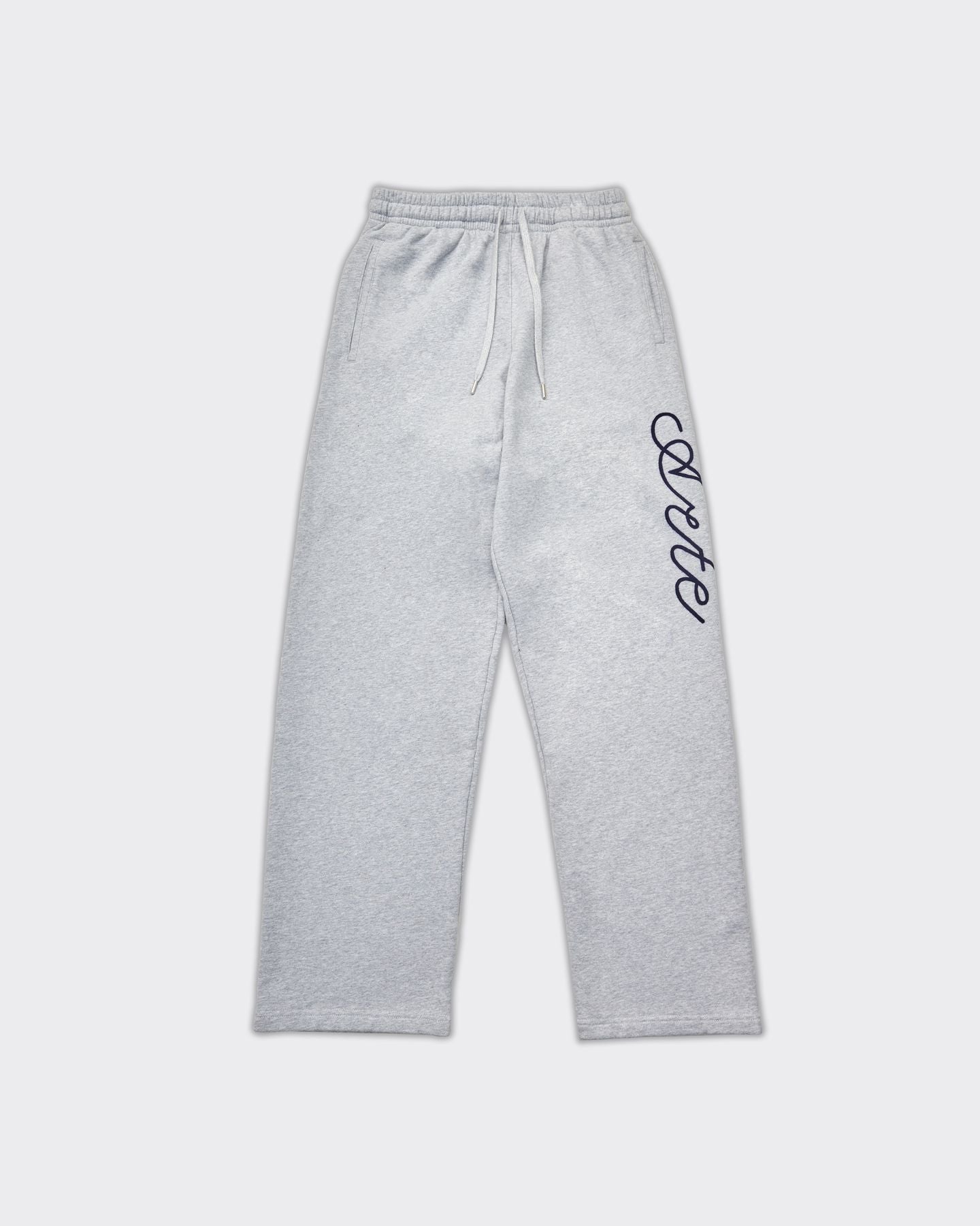 Sweat Pants Heart Flower Grey