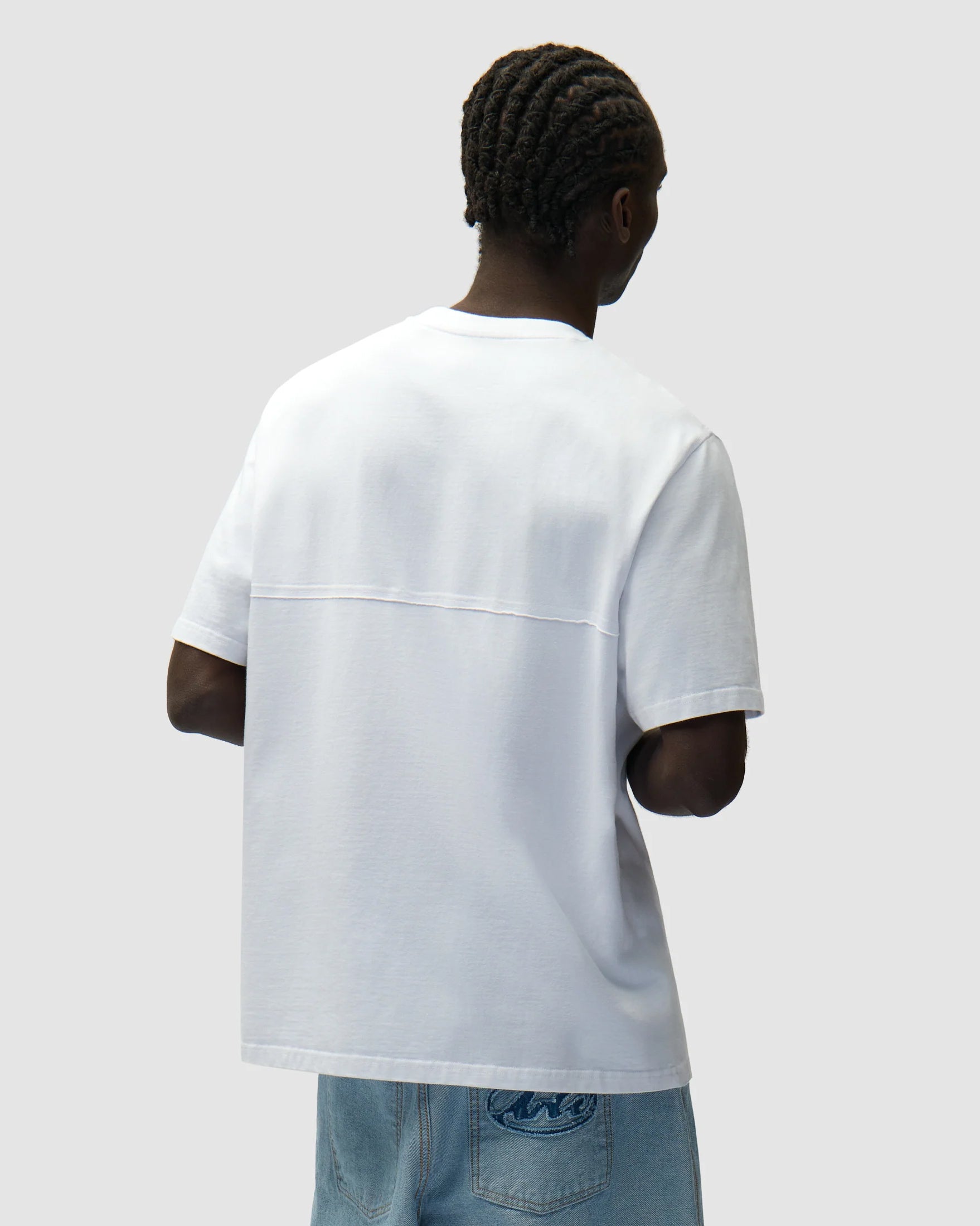 Circle Logo Cut T-Shirt White