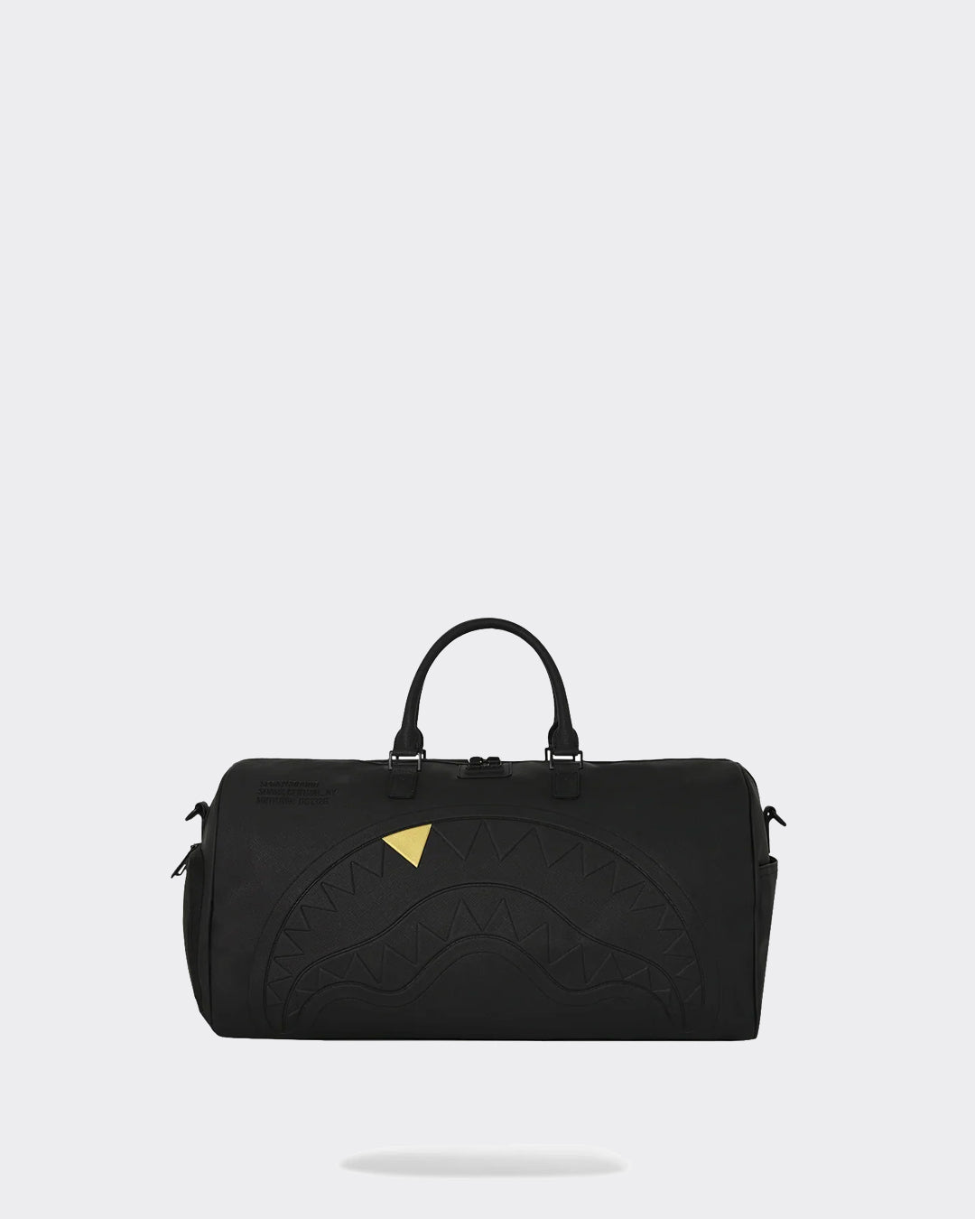 Duffle Bag Embossed Gold Tooth Blacked Out