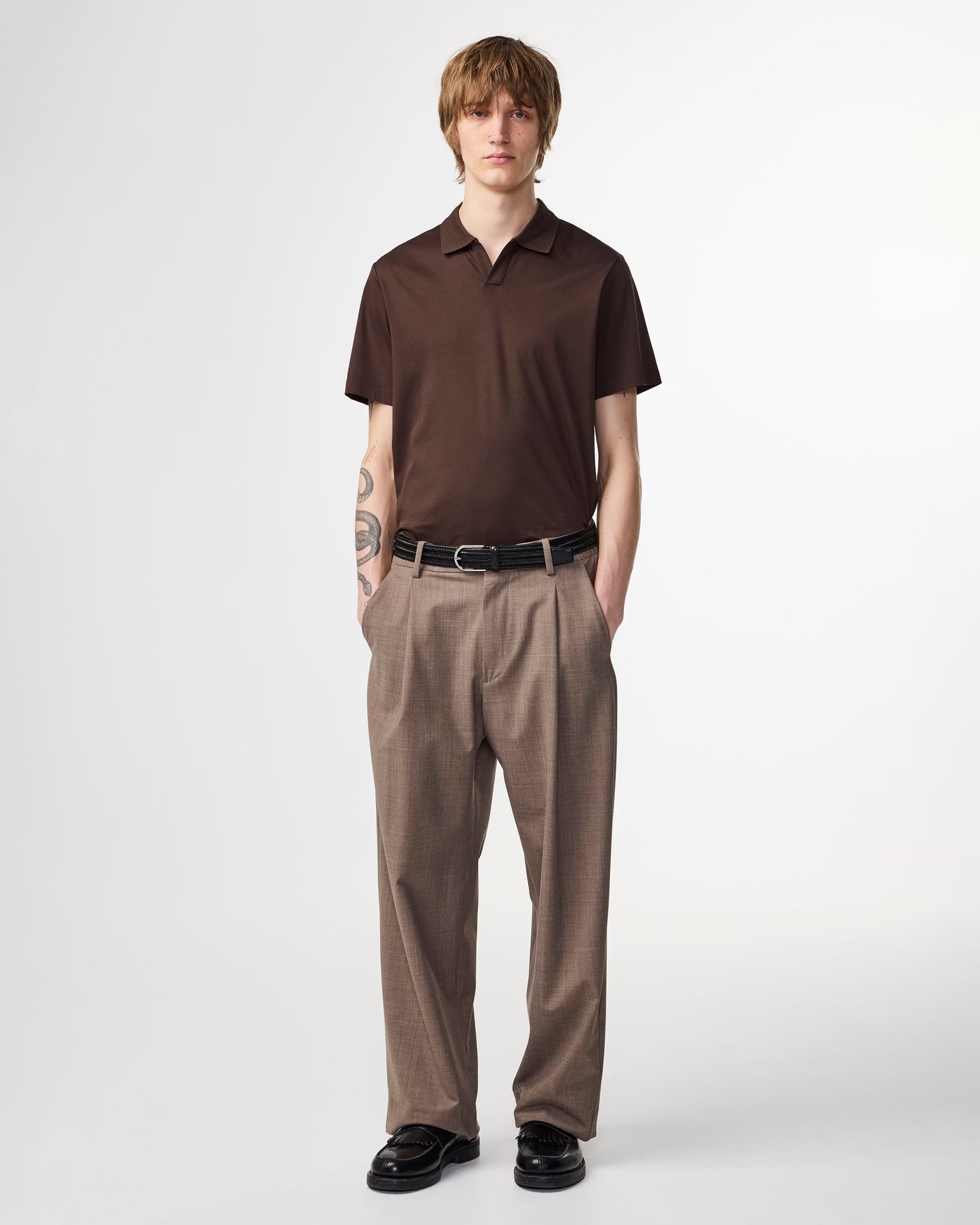 Polo Ss Paul Deep Truffle
