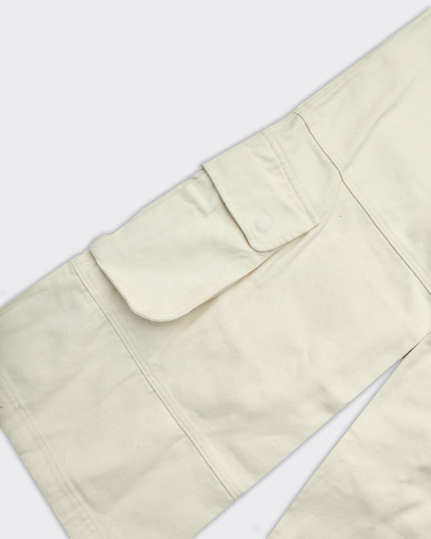 Cargo Wide Cream Trousers