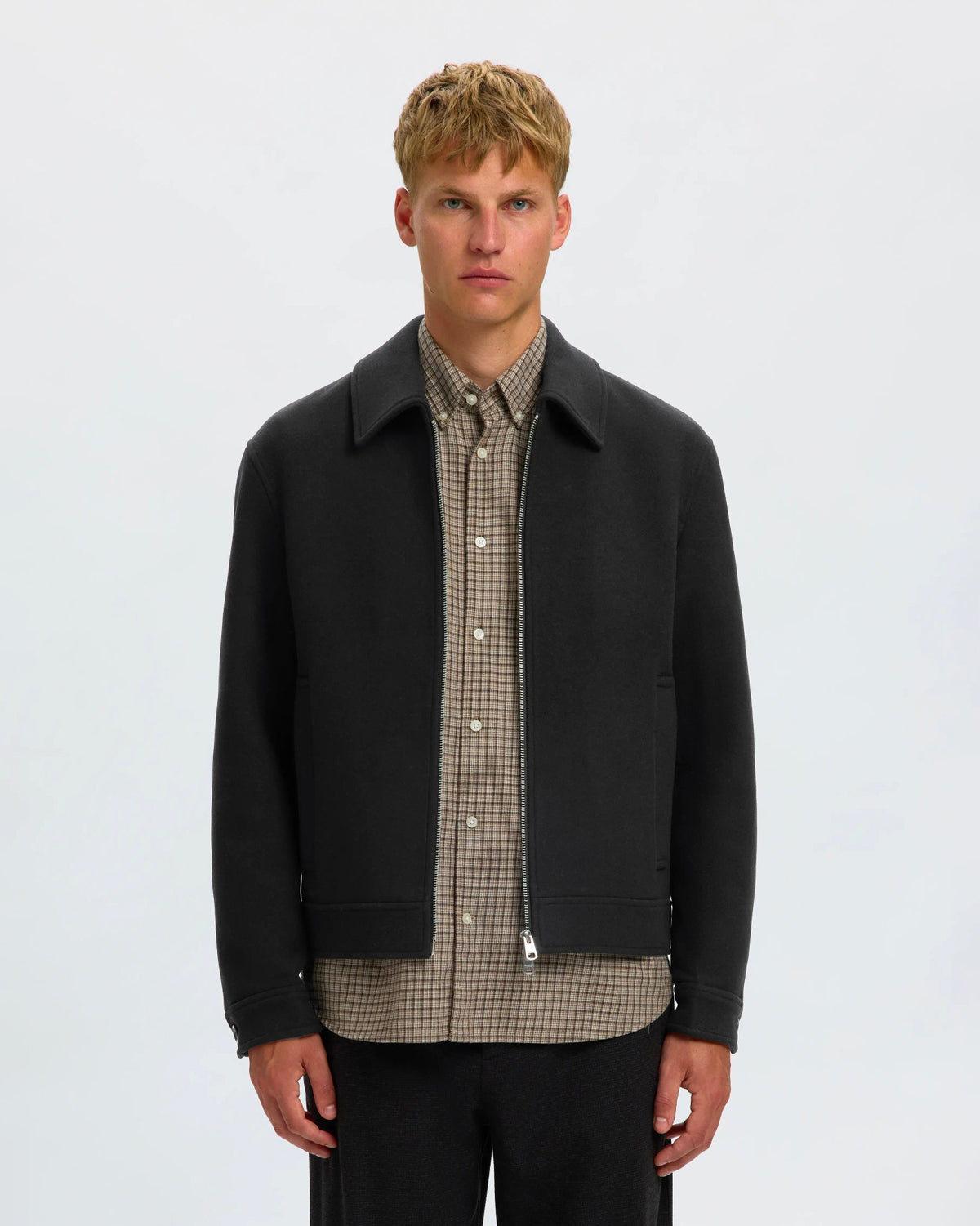 Giacca Philip Wool Blend Nera