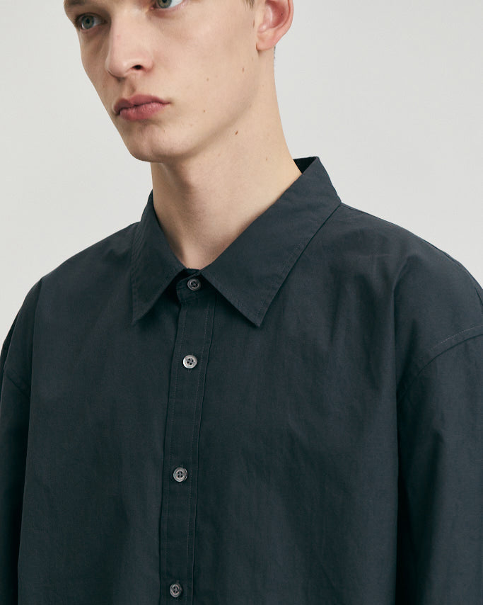 Camicia Cotton Washed Nera