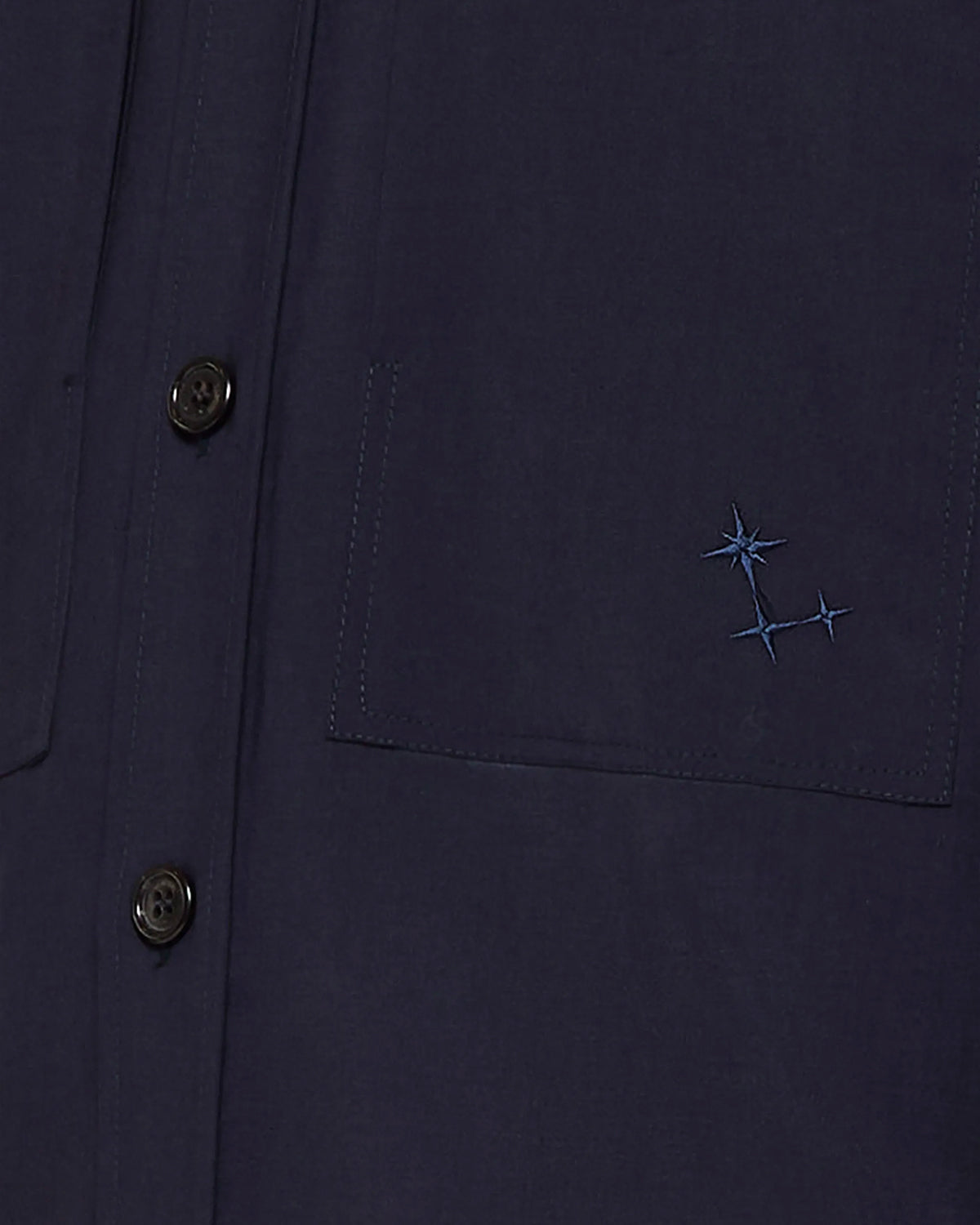 Camicia Overshirt Wool Boxy Fit Blu