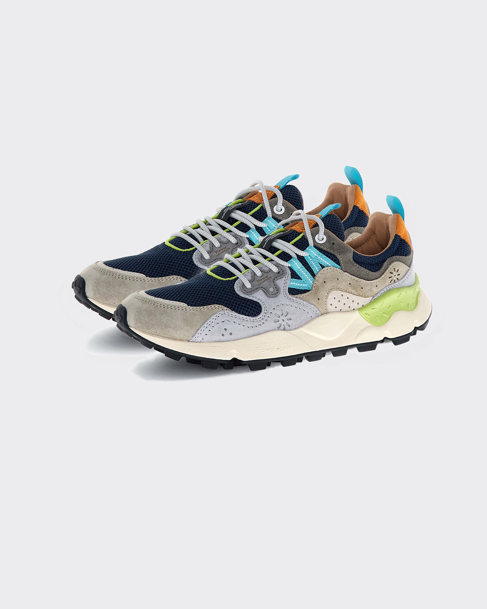 Sneakers Yamano 3 Suede-Mesh Grey/Navy