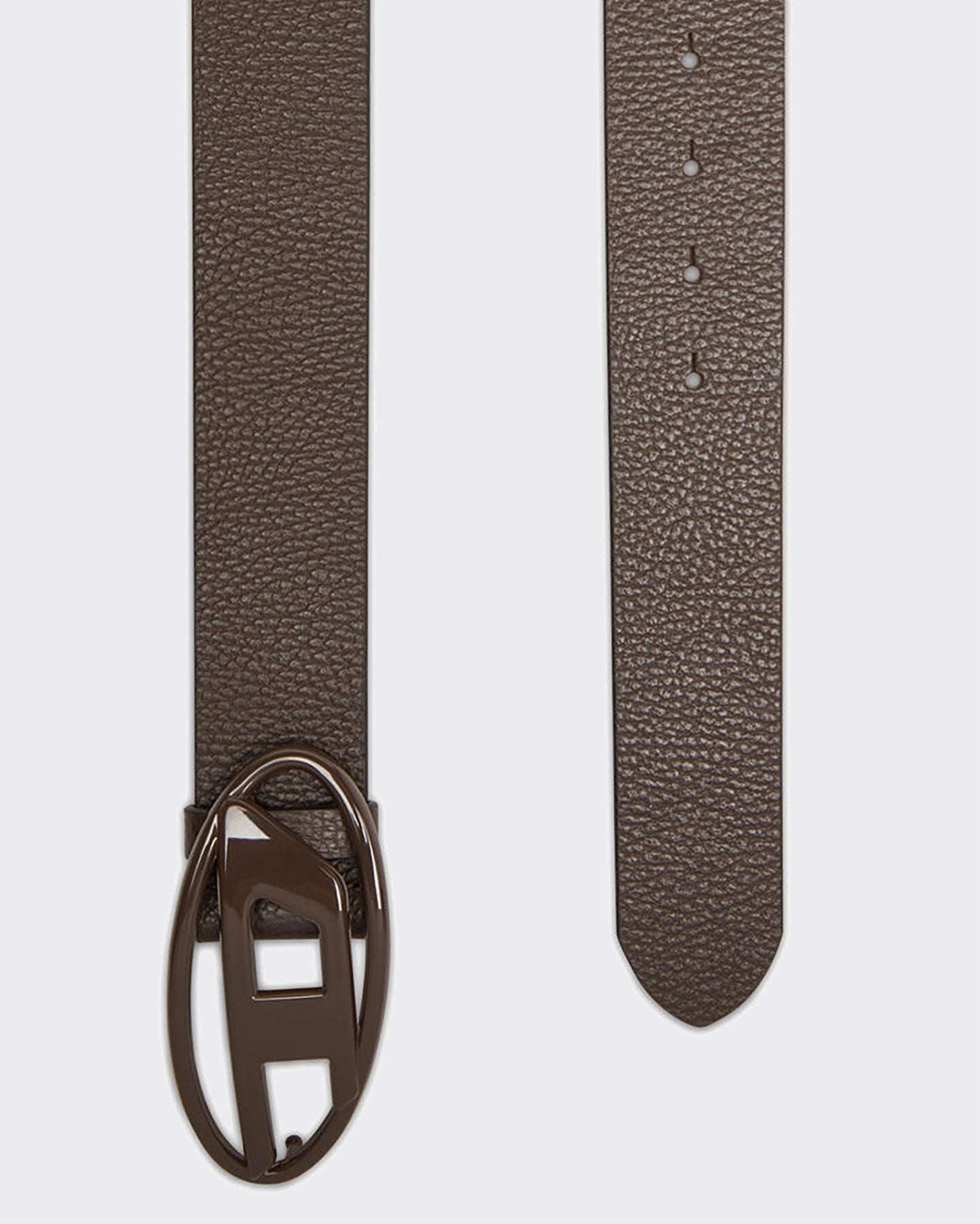 Oval D-Logo Belt B-1DR Dark Brown