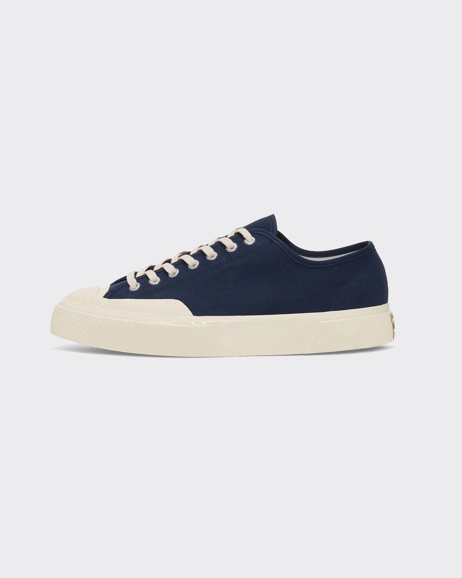 Sneakers 2432 Works Low Cut Cotton Canvas Navy/Off White