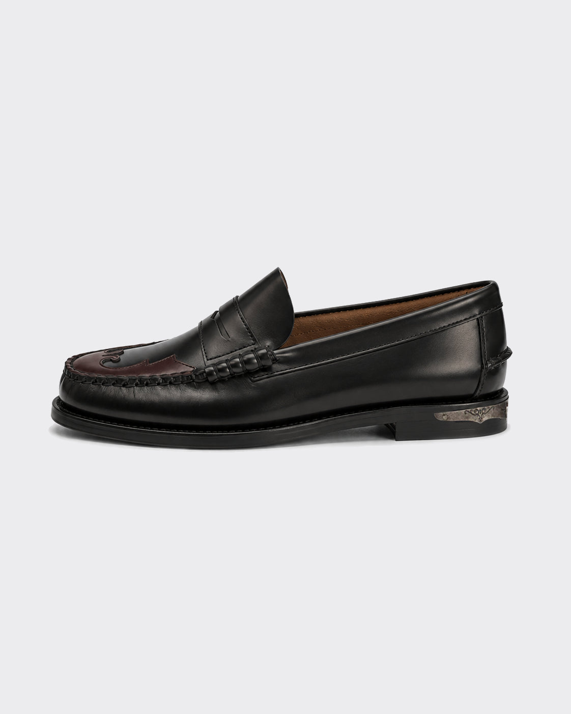 Mocassino Dan Scarabeo Nero/Burgundy