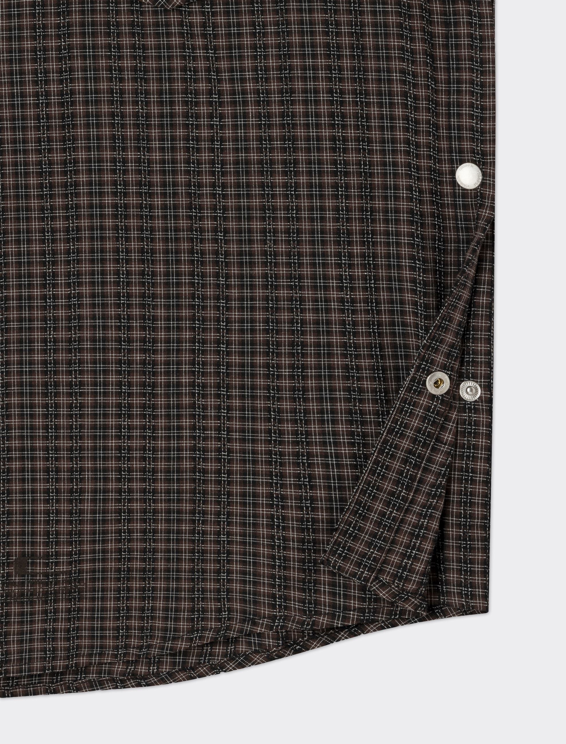 Camicia Beck Snap Checks Marrone