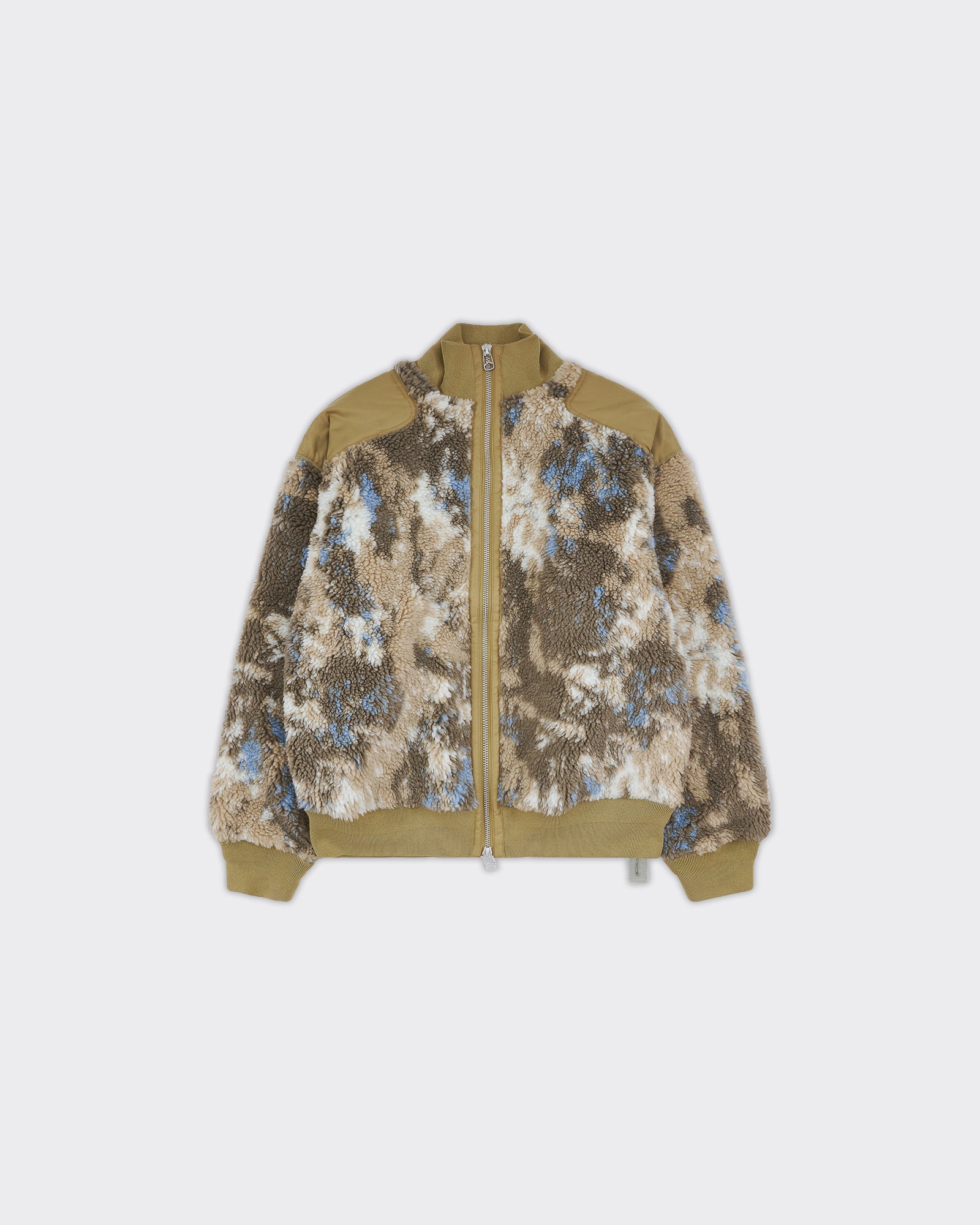 Giacca Bomber Fleece Beige