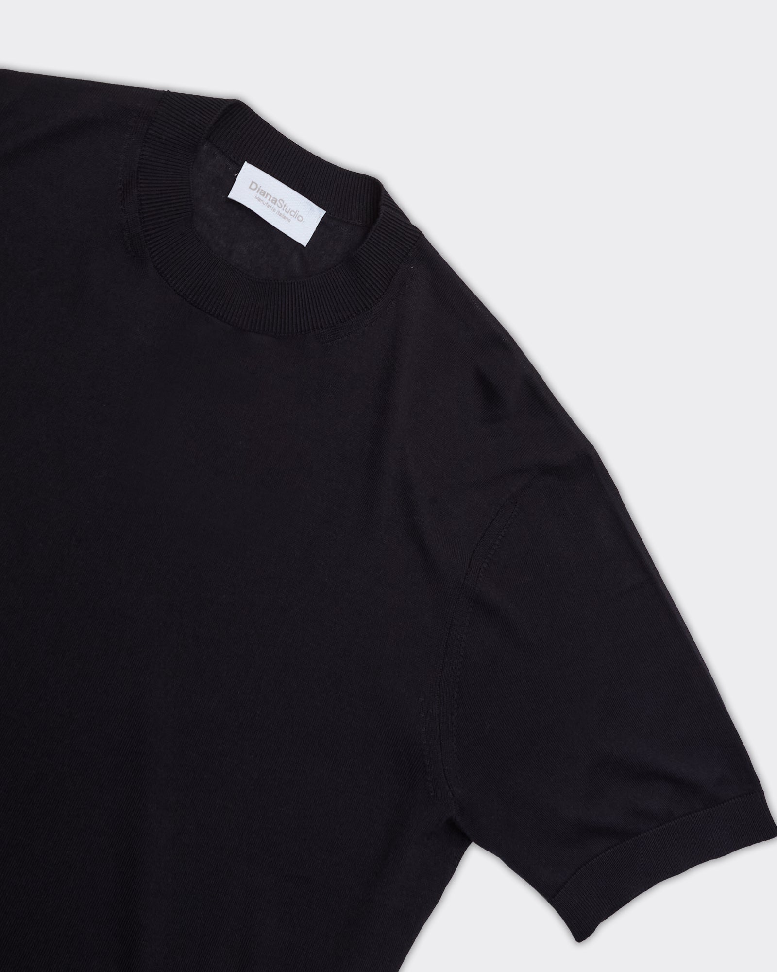 T-Shirt In Maglia Nera
