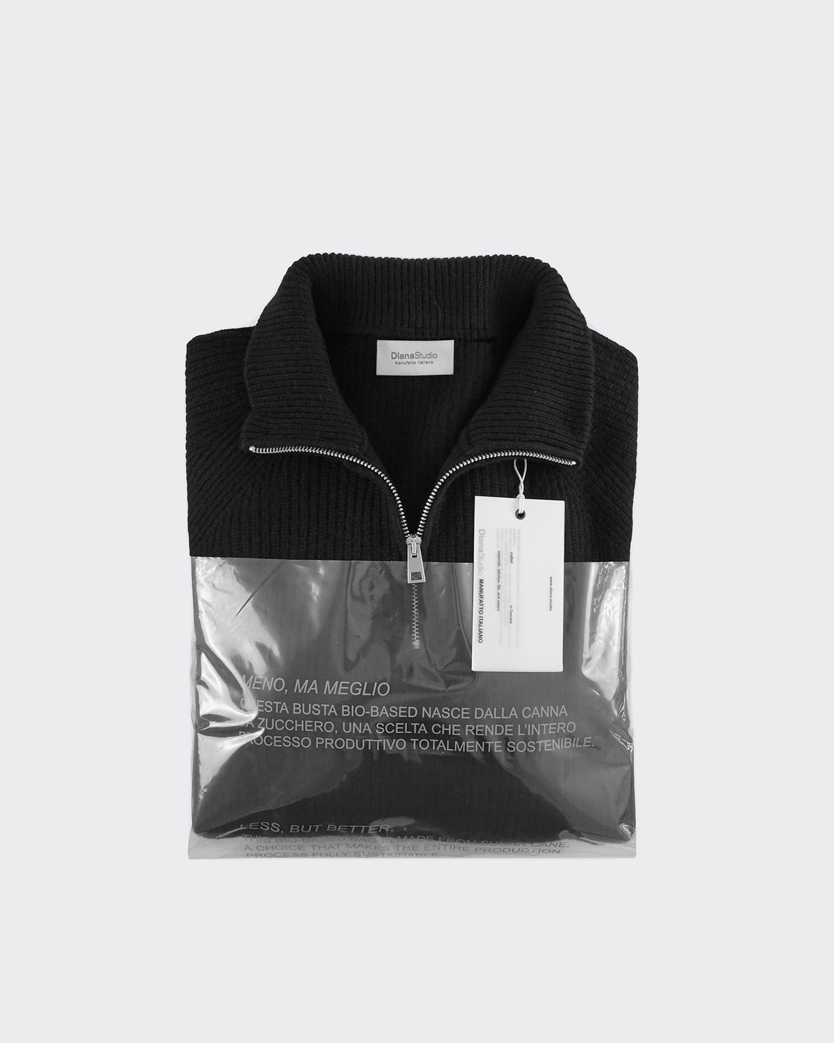 Maglione 1/2 ZIip Nero
