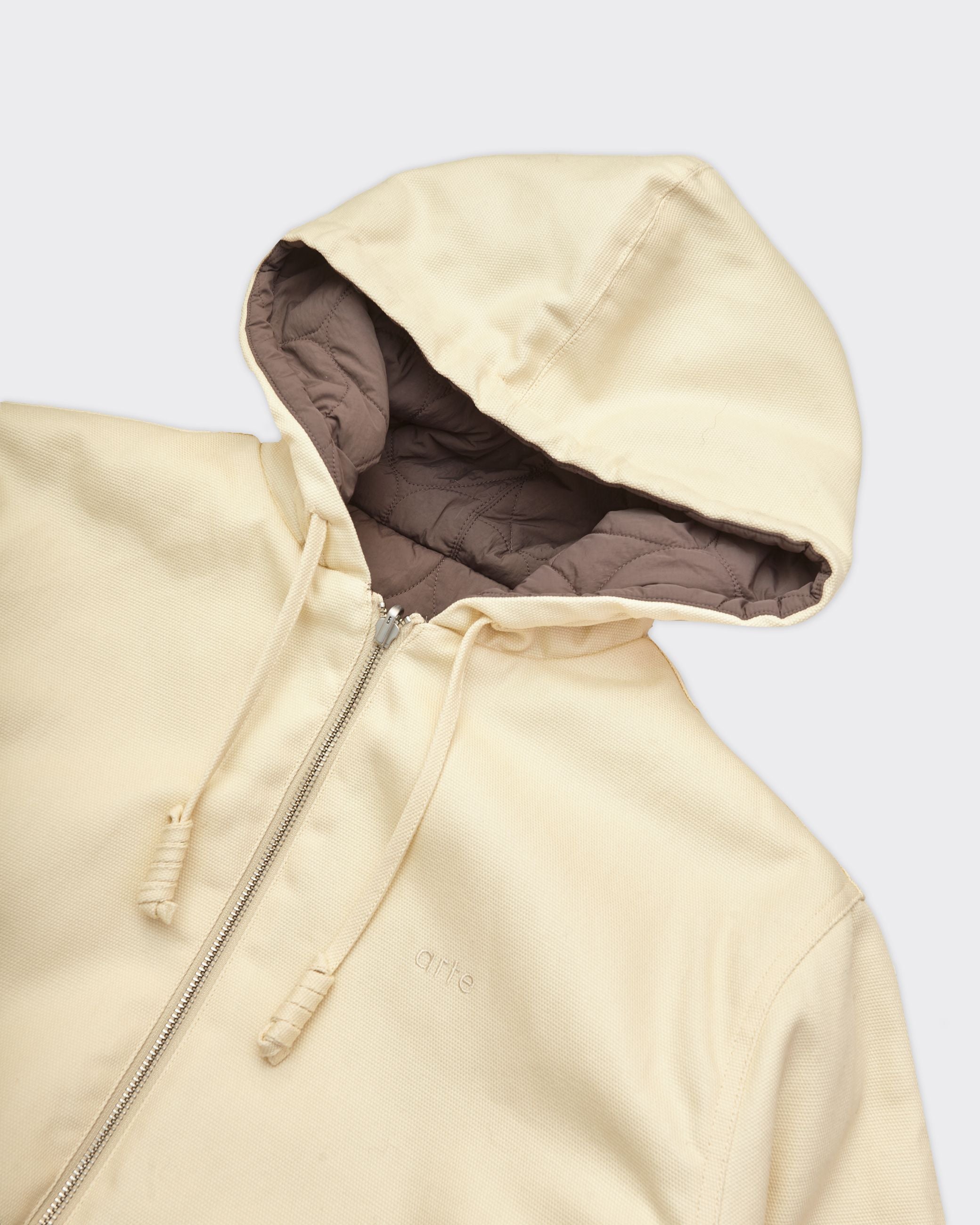 Hooded Reversible Cream Jacket