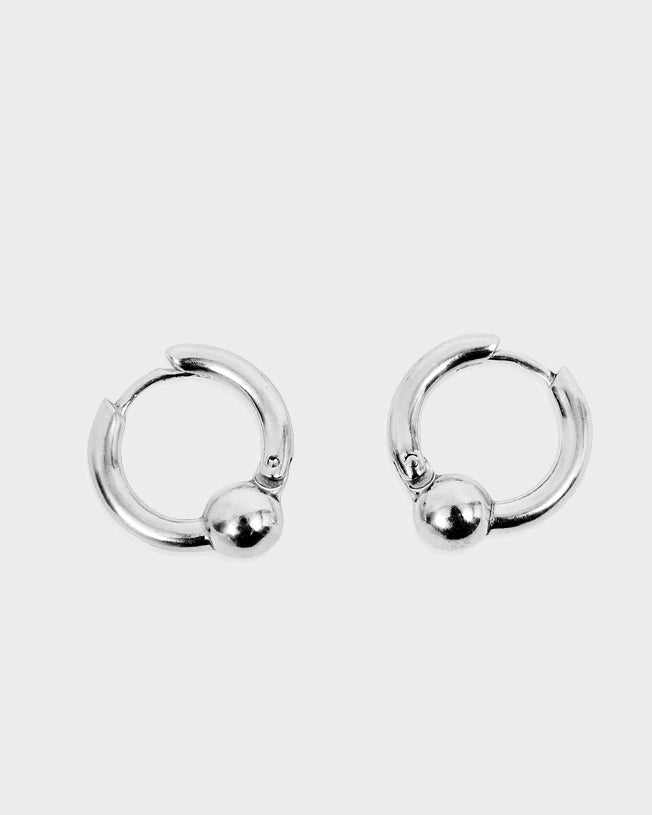 1 Ball Earrings Argento