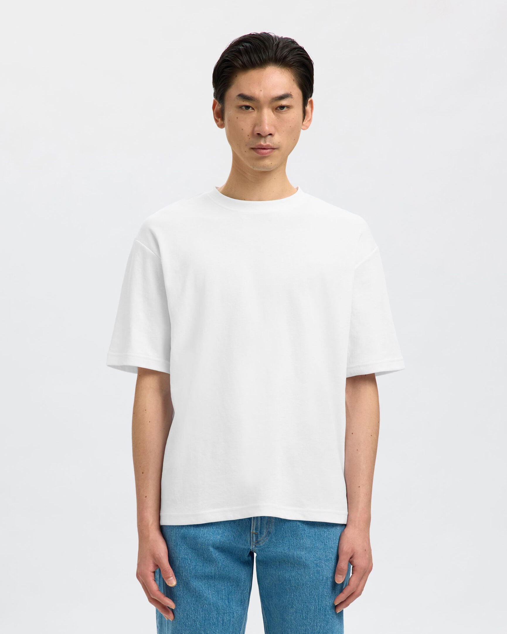 T-Shirt Loose Oscar 3 Pack Bianca