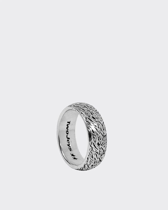 Zebra Ring Argento