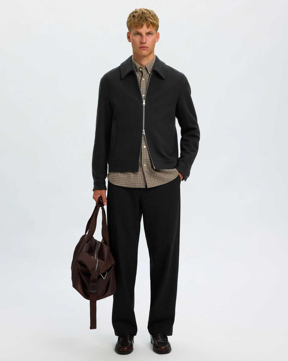 Giacca Philip Wool Blend Nera