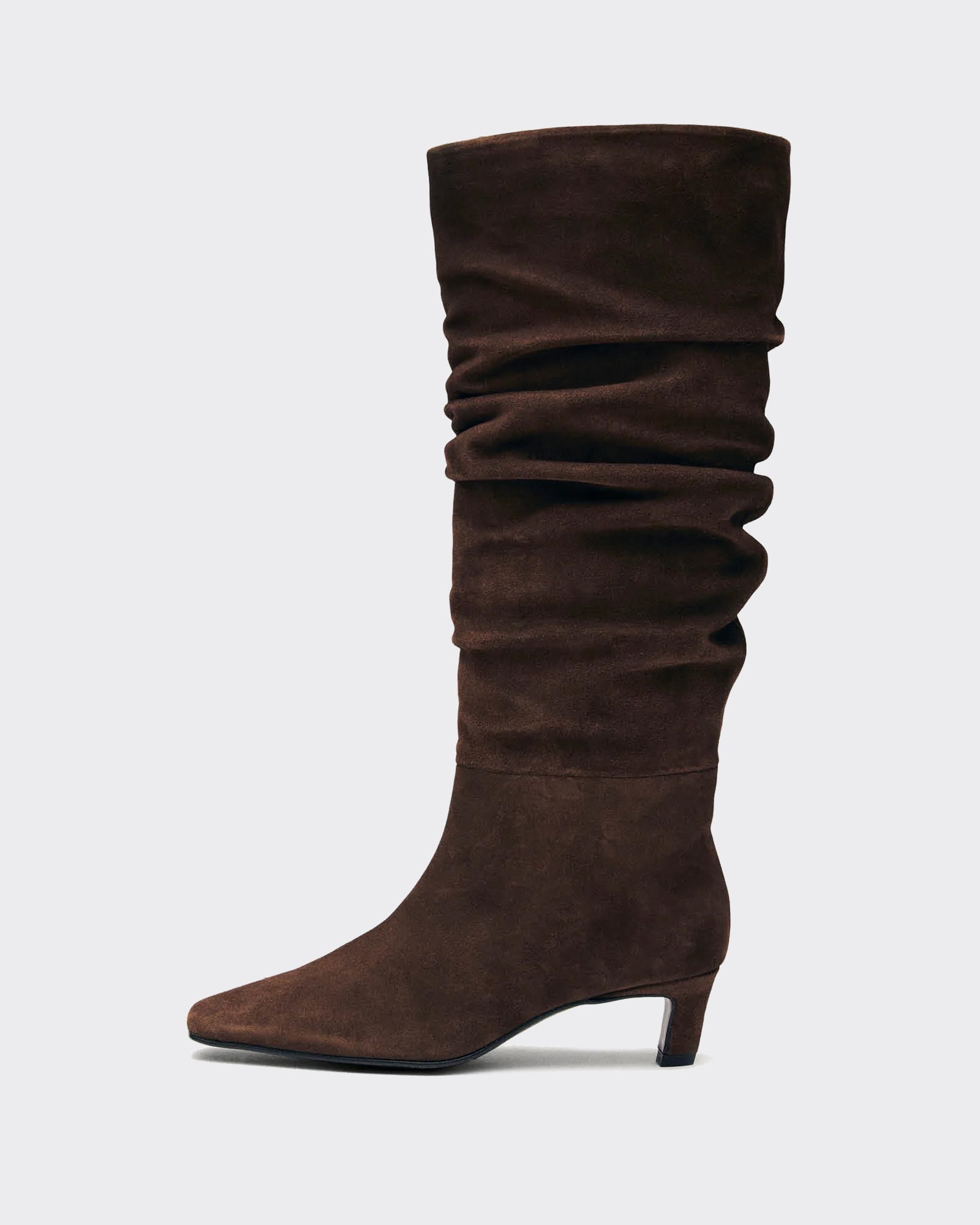 Stivale Kalila Suede Leather Chocolate