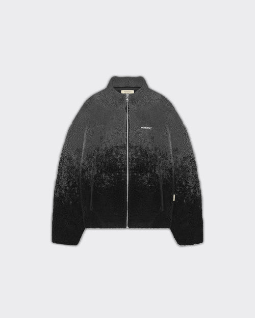 Giacca Fleece SPRAYED Nero/Grigio